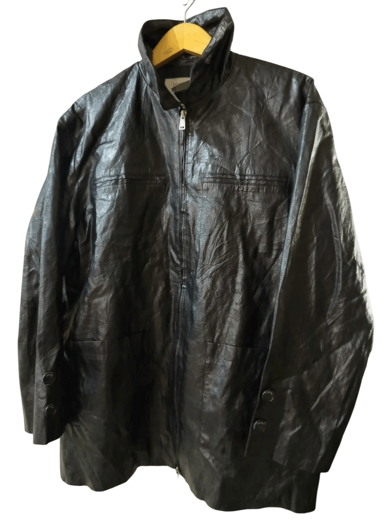 Matin Kim Matin Kim Oversized Faux Leather Jacket Size US XL / EU 56 / 4 - 4 Thumbnail