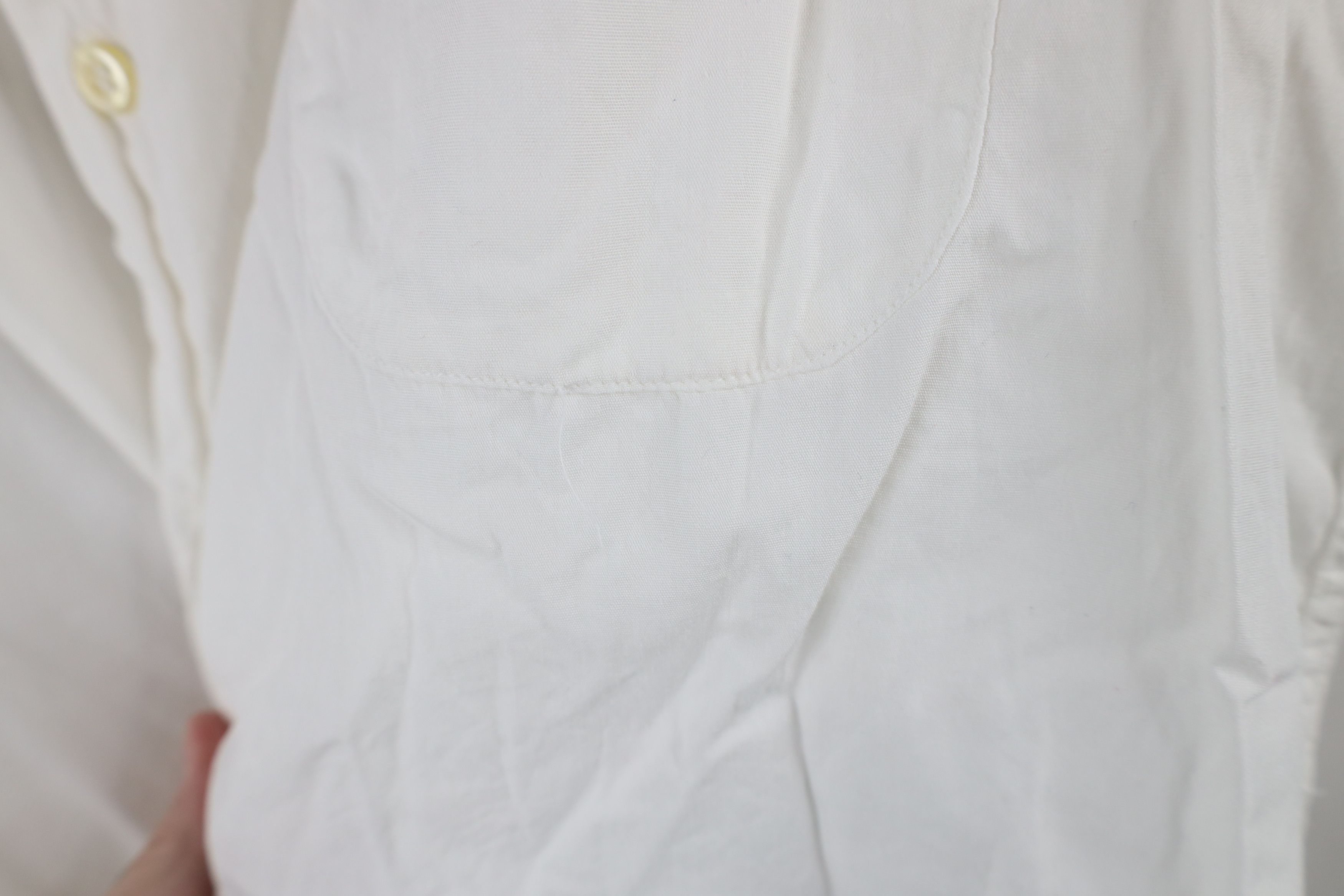 Vintage Vintage 50s Streetwear Collar Pima Cotton Shirt White USA Size US L / EU 52-54 / 3 - 4 Thumbnail