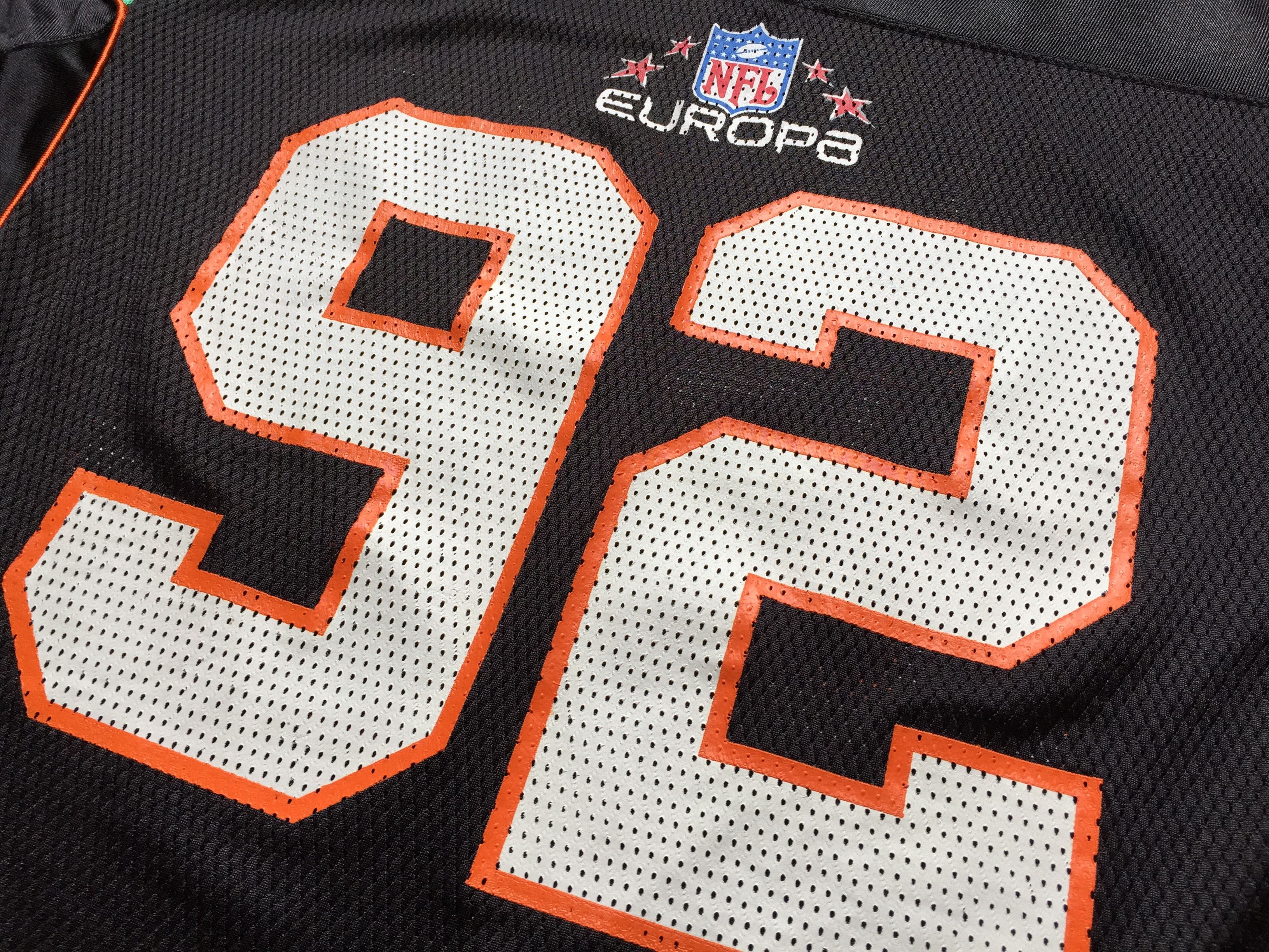 NFL × Reebok × Vintage Reebok NFL Berlin Thunder Patrick Finke #92 Jersey 2007 Size US L / EU 52-54 / 3 - 5 Thumbnail