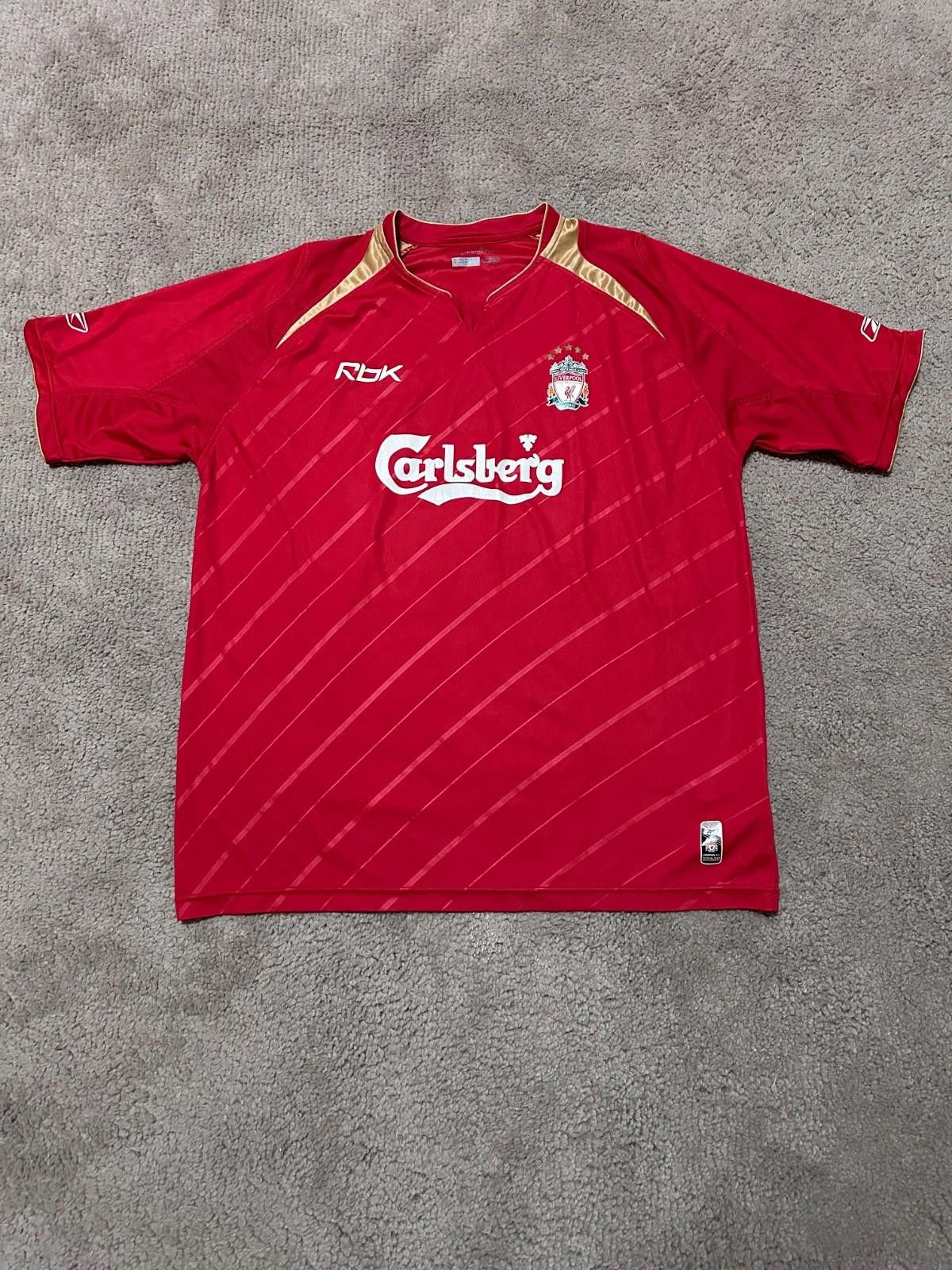 Reebok Reebok Liverpool 2005/2006 Home Football Shirt Soccer Jersey Size ONE SIZE - 1 Thumbnail