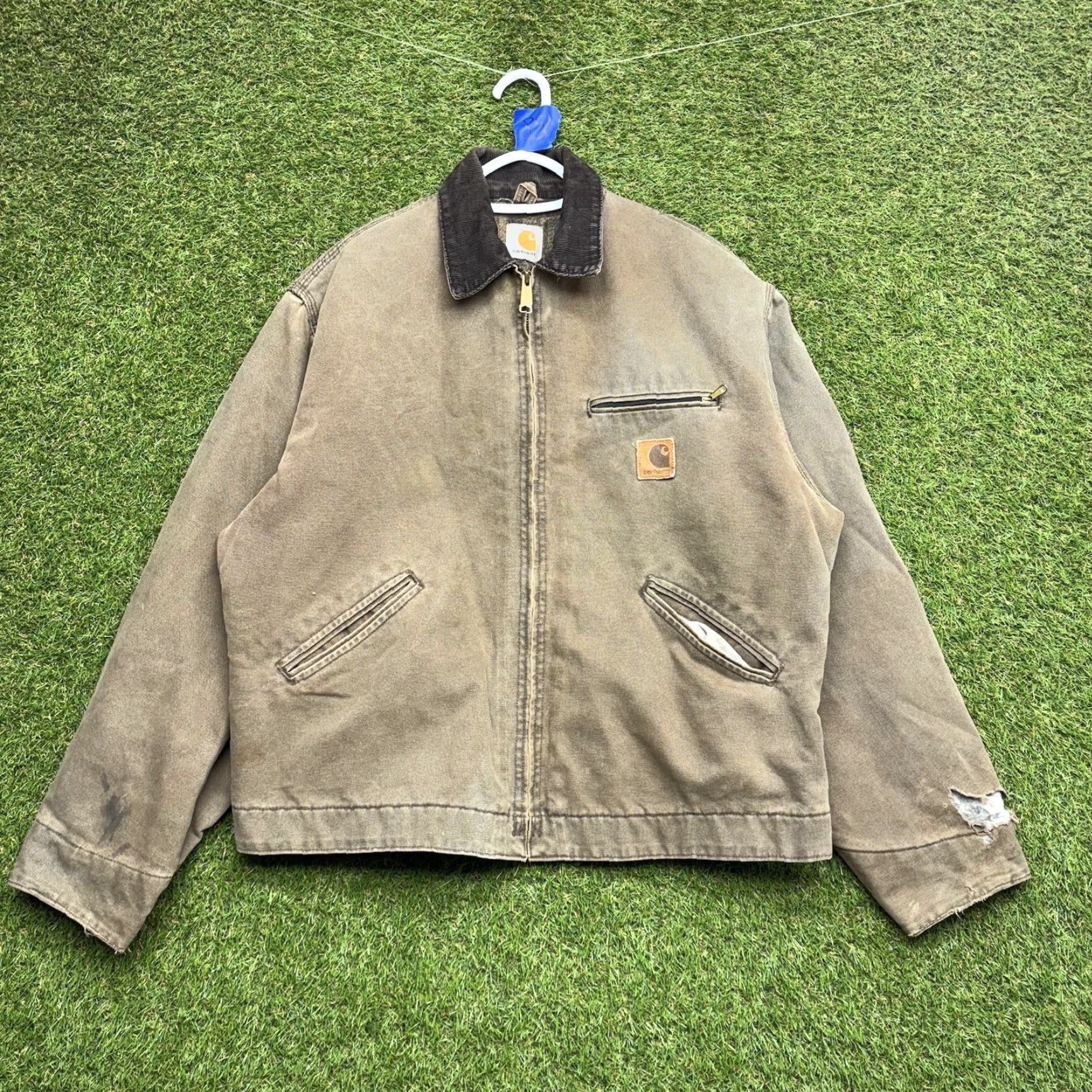 Carhartt VINTAGE Carhartt J97 Detroit Jacket Mens XL Canvas Bomber Jacket Casual Workwear Size US XL / EU 56 / 4 - 2 Thumbnail