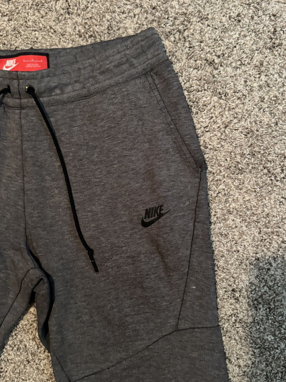 Nike Nike Tech Fleece Joggers Charcoal Heather – Size M Size US 30 / EU 46 - 2 Thumbnail