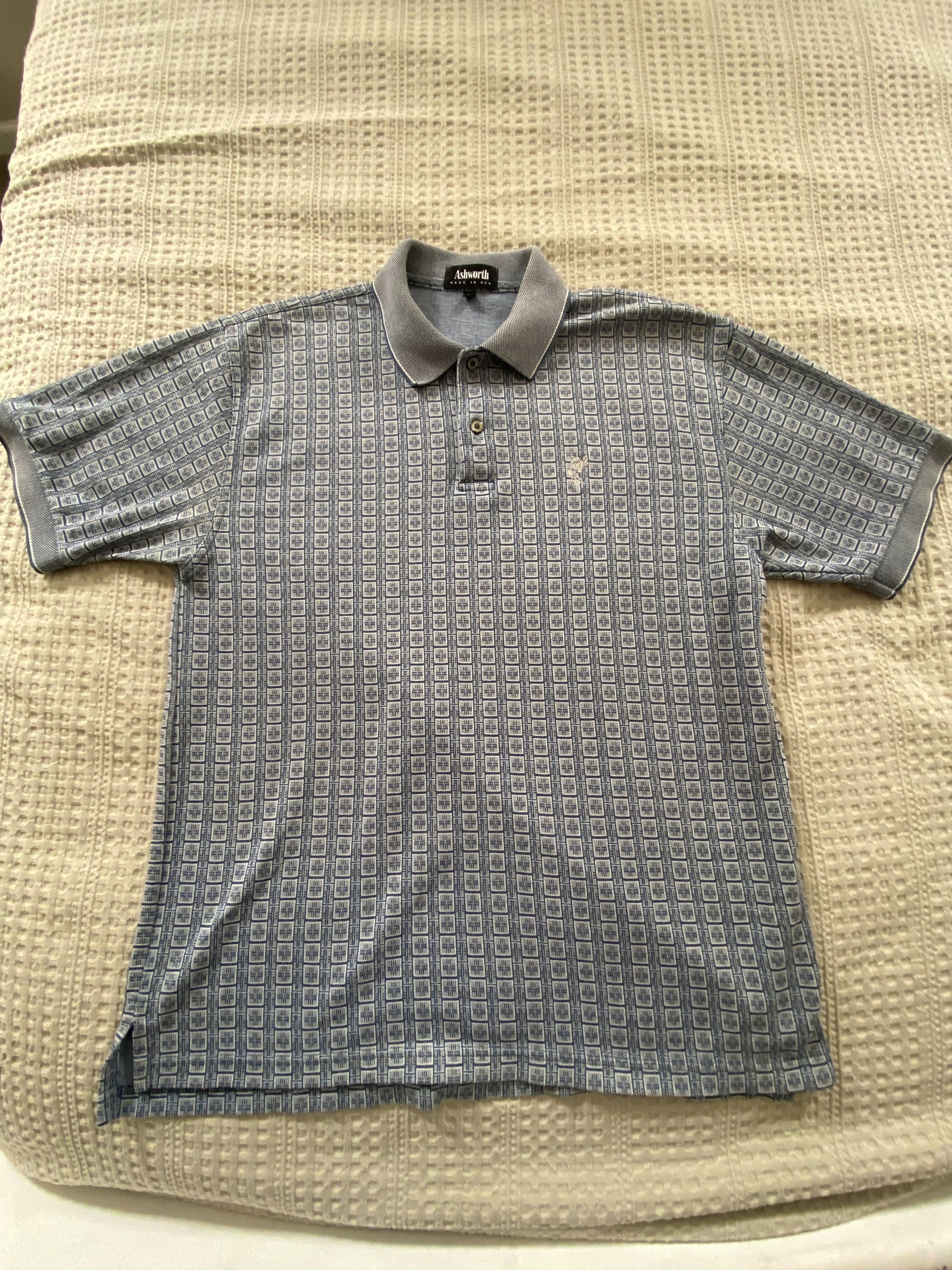 Ashworth Ashworth Patterned Polo Size US L / EU 52-54 / 3 - 2 Thumbnail