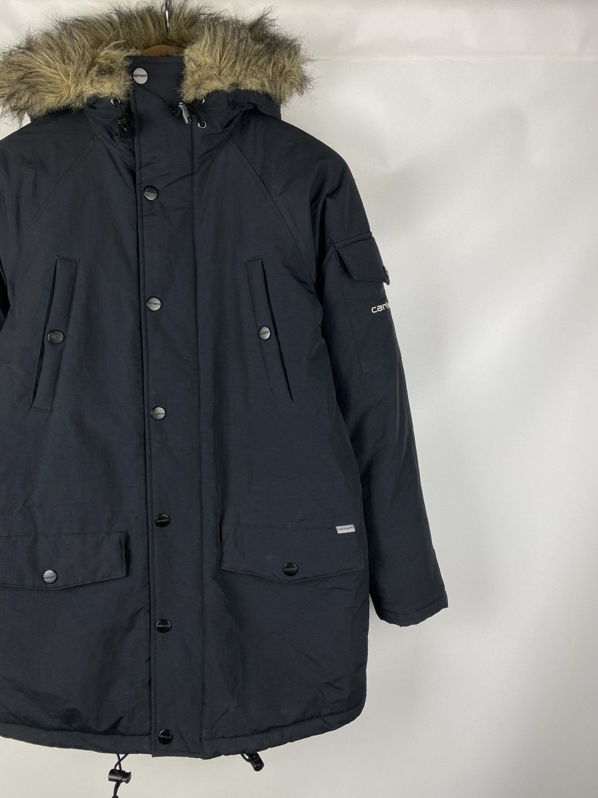 Carhartt Carhartt Vintage Men’s Padded Hooded Parka Jacket Size S Fur Size US S / EU 44-46 / 1 - 3 Thumbnail