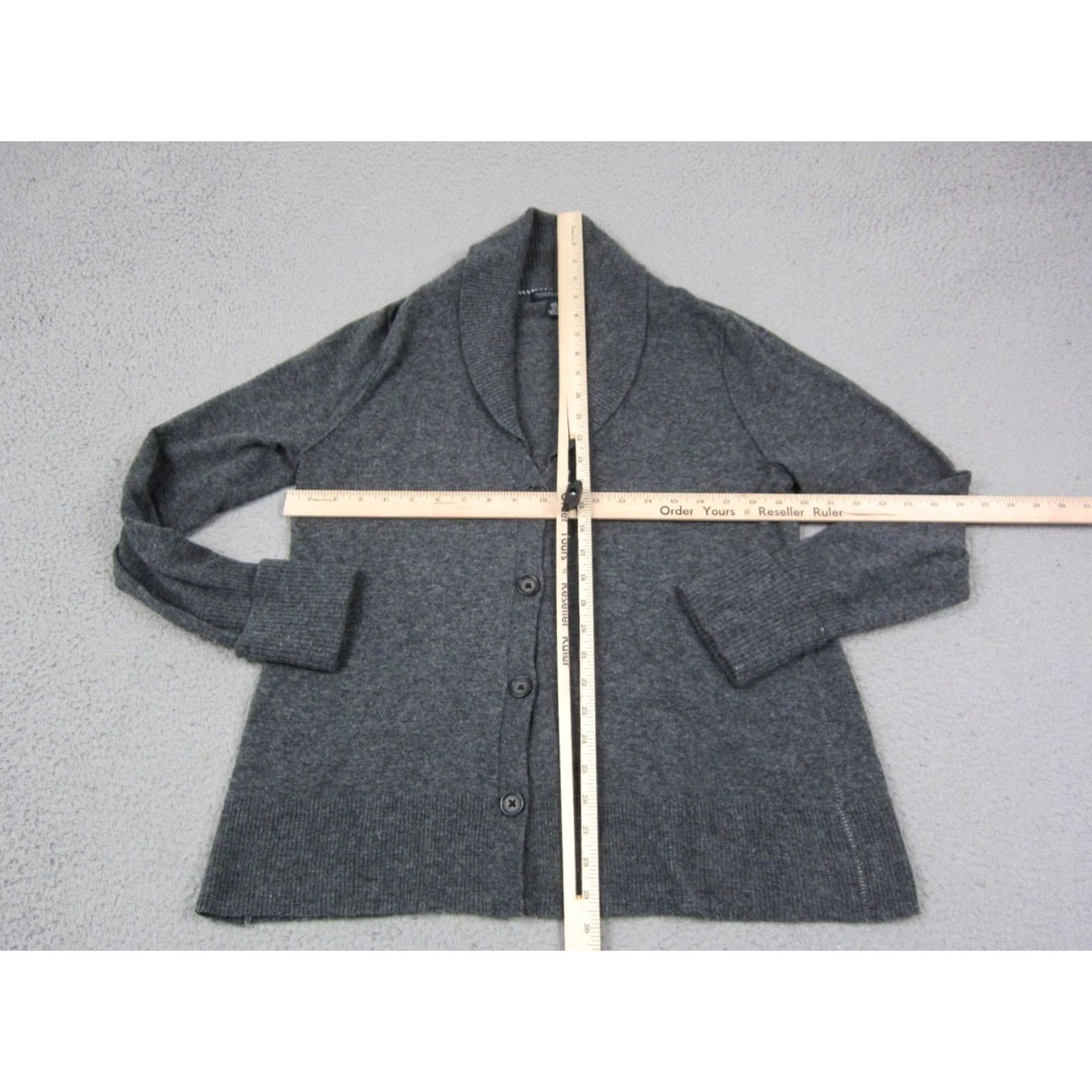 Banana Republic Banana Republic Cardigan Womens Large L Gray Merino Wool Knit Button Up Sweater Size L / US 10 / IT 46 - 5 Thumbnail