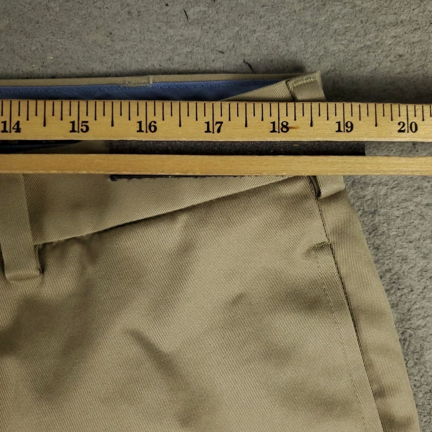 Brooks Brothers Brooks Brothers Pants Mens 38x31 Beige Hudson Flat Front Chino Trousers Size US 38 / EU 54 - 3 Thumbnail
