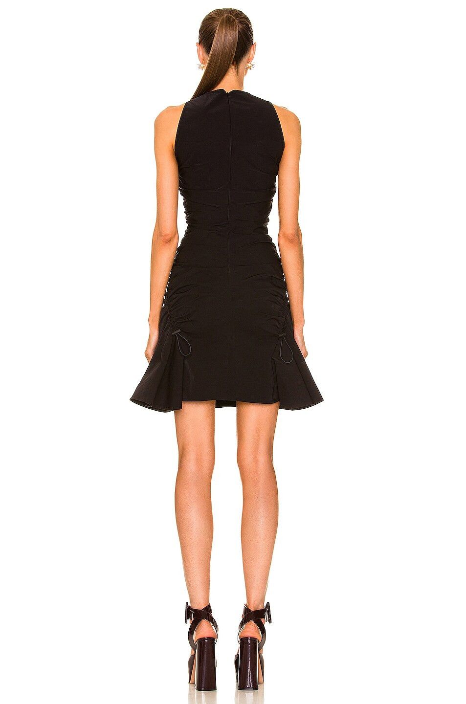 Bottega Veneta o1w1db10824 Mini Dress in Black Size XS / US 0-2 / IT 36-38 - 3 Thumbnail