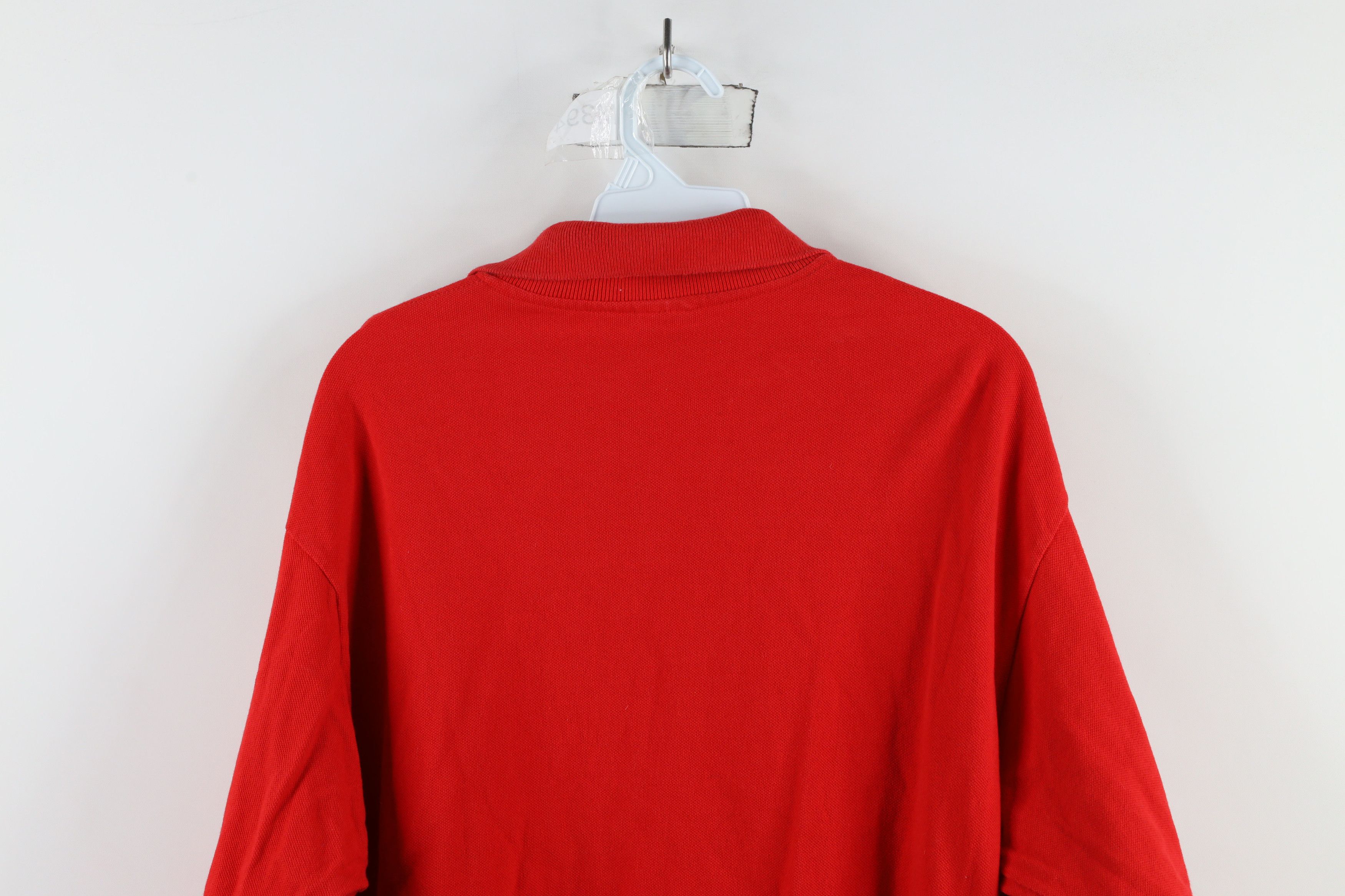 Vintage Vintage 90s Streetwear Long Sleeve Rugby Polo Shirt Red Size US L / EU 52-54 / 3 - 10 Thumbnail