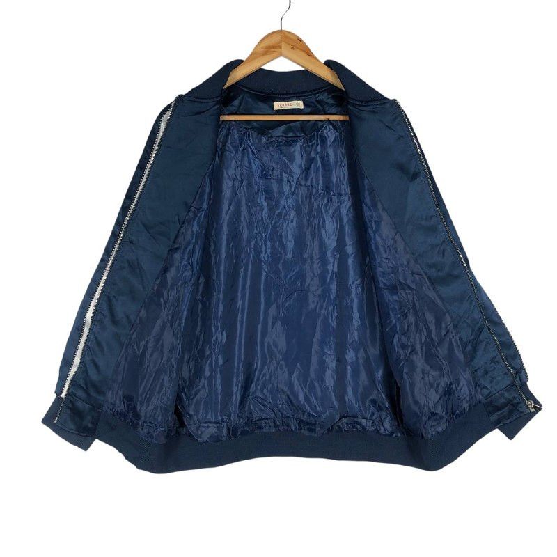 Vintage X Large Satin Blue Jacket