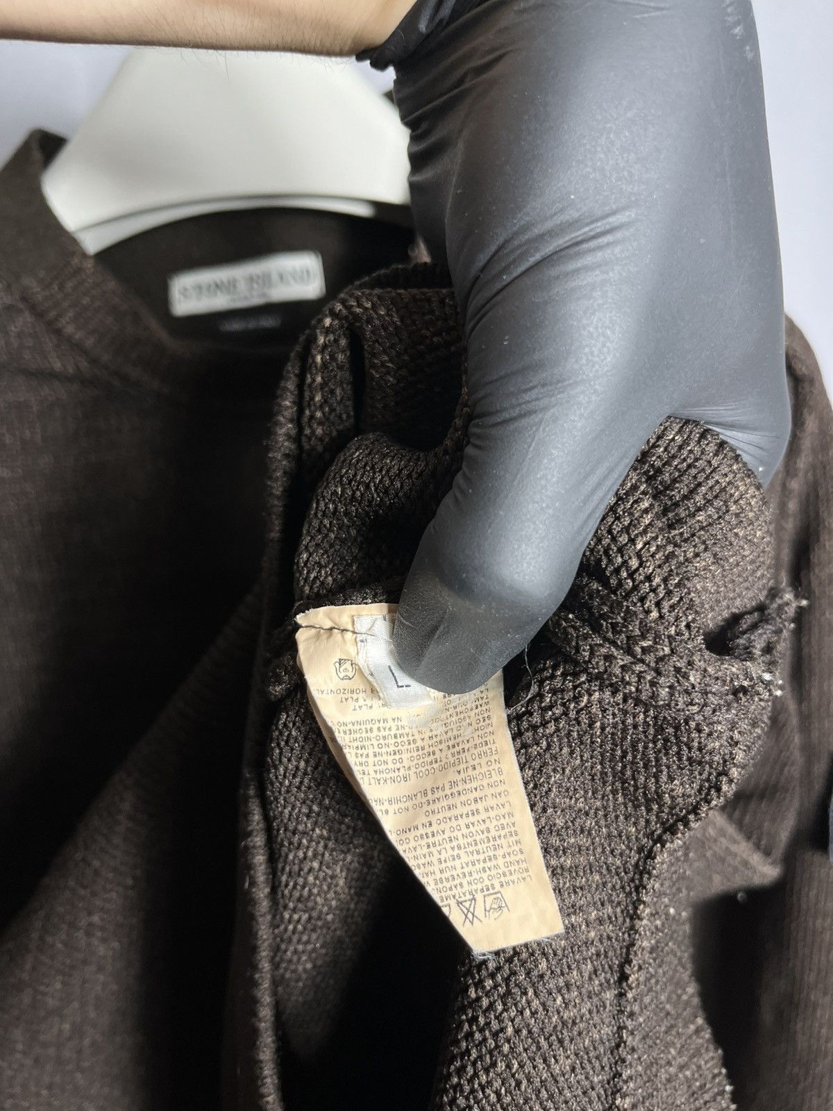 Stone Island Stone Island brown sweater knit vintage mens Size US L / EU 52-54 / 3 - 8 Thumbnail
