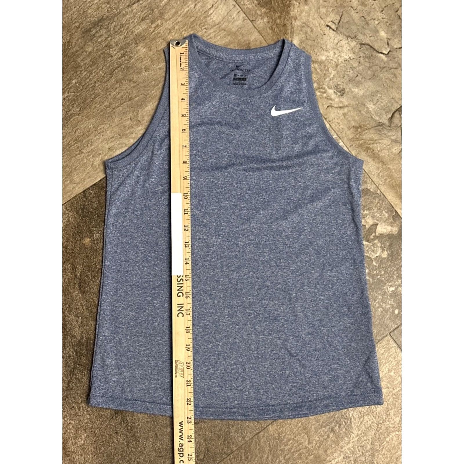 Nike Nike Dri-Fit Tank XS Women's Sleeveless Logo Blue Activewear Shirt Shirt/Top Size XS / US 0-2 / IT 36-38 - 4 Thumbnail
