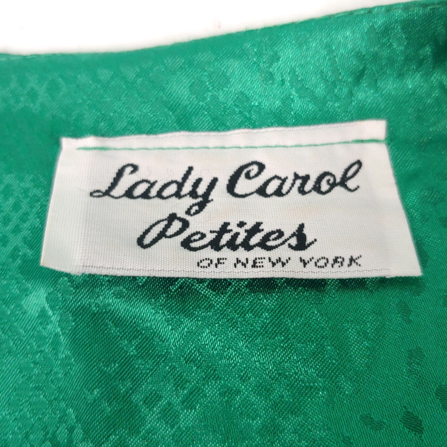 Vintage VINTAGE Lady Carol Blouse Petites M Green Satin Snakeskin Print Snap Long Sleeve V-Neck Asian Jacket Style Blouse Womens Size M / US 6-8 / IT 42-44 - 7 Thumbnail