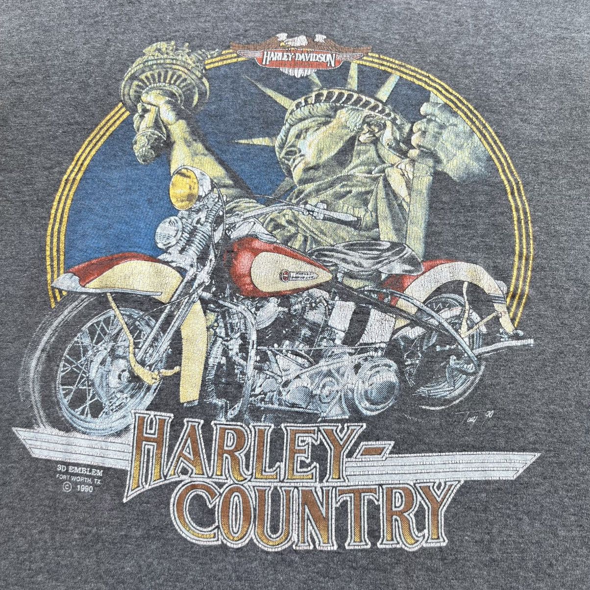 Harley Davidson 3D EMBLEM VINTAGE HARLEY DAVIDSON 90s 50:50 Size US L / EU 52-54 / 3 - 2 Thumbnail