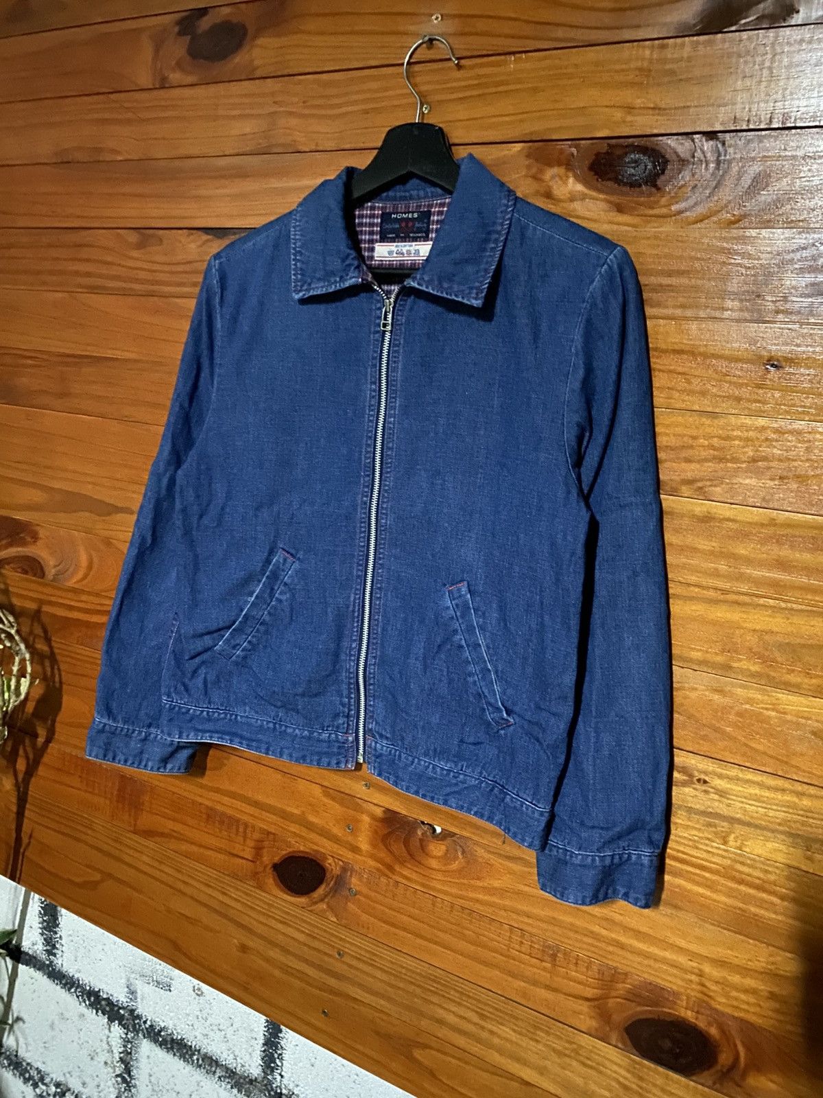 Japanese Brand HOMES’ Japanese Denim Zip Jacket | Indigo Workwear Style Size US S / EU 44-46 / 1 - 4 Thumbnail