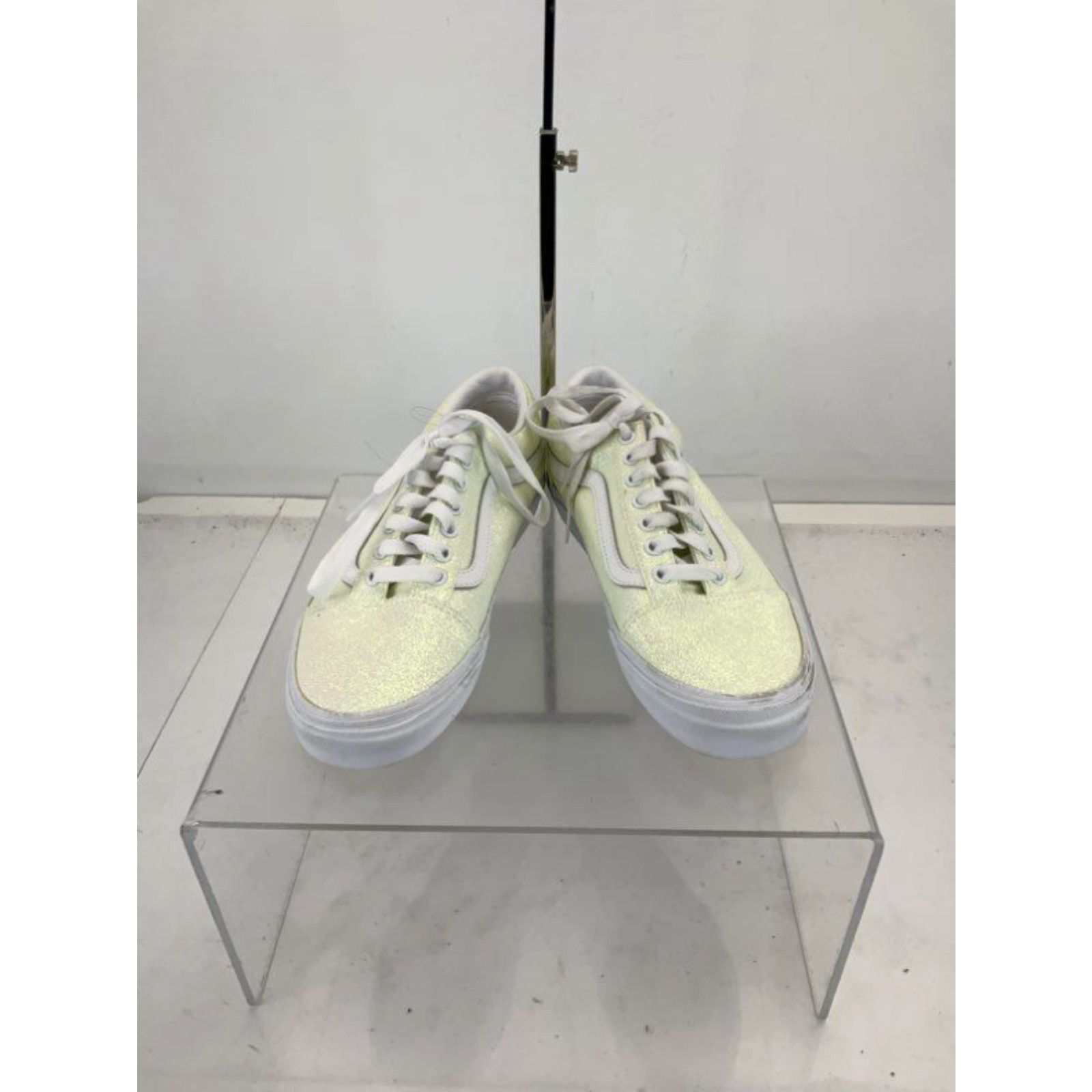 Vans VANS Yellow Pink Iridescent Glitter Lace Up Sneakers Size 8 9.5 Grailed