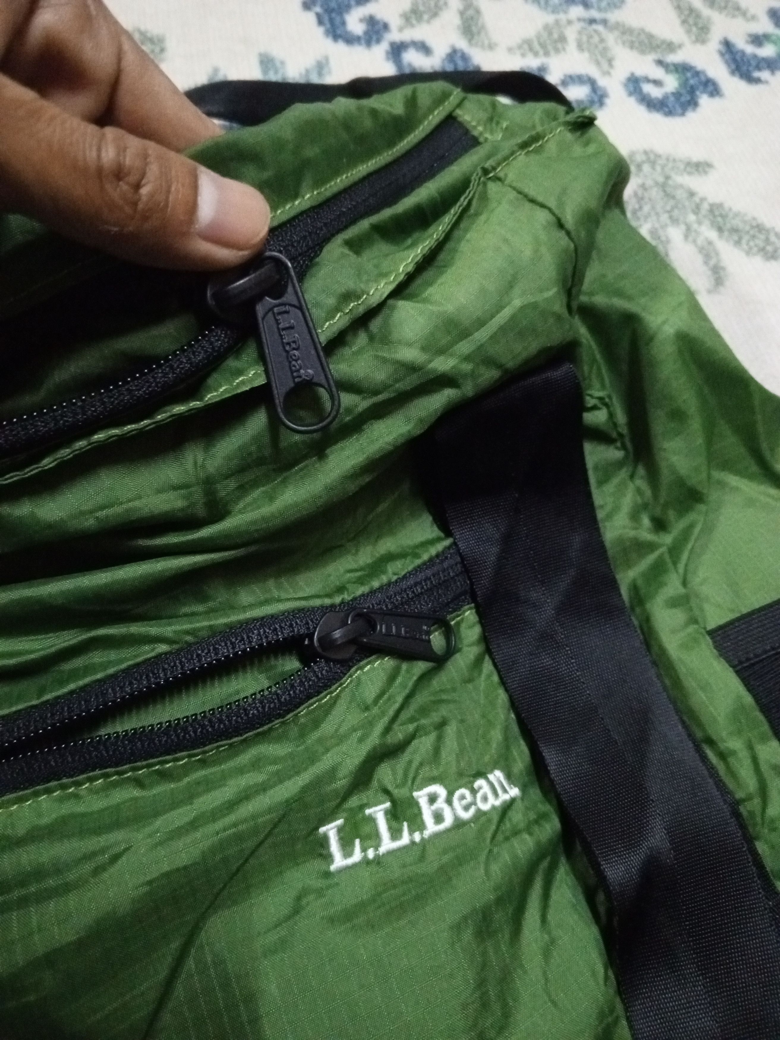 L.L. Bean L.L Bean tote bag nylon green/black Size ONE SIZE - 7 Thumbnail