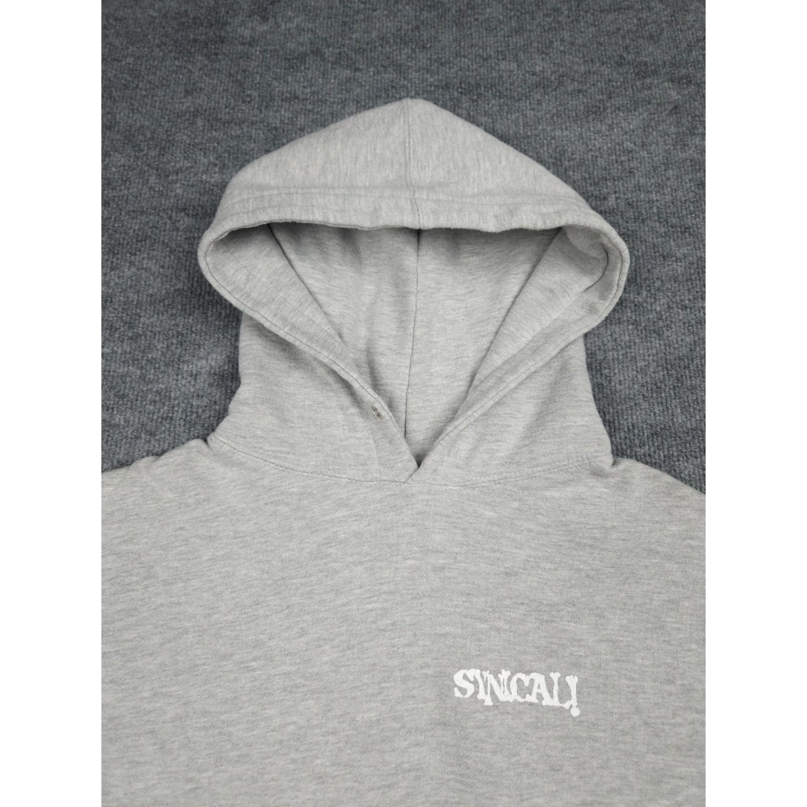 Vintage SYNICAL Hoodie Sweatshirt Men 2XL Gray Spellout Graphic Star NO DRAWSTRING Pullover Cotton Long Sleeve Knit Shirt Adults Mens Size US XXL / EU 58 / 5 - 3 Thumbnail