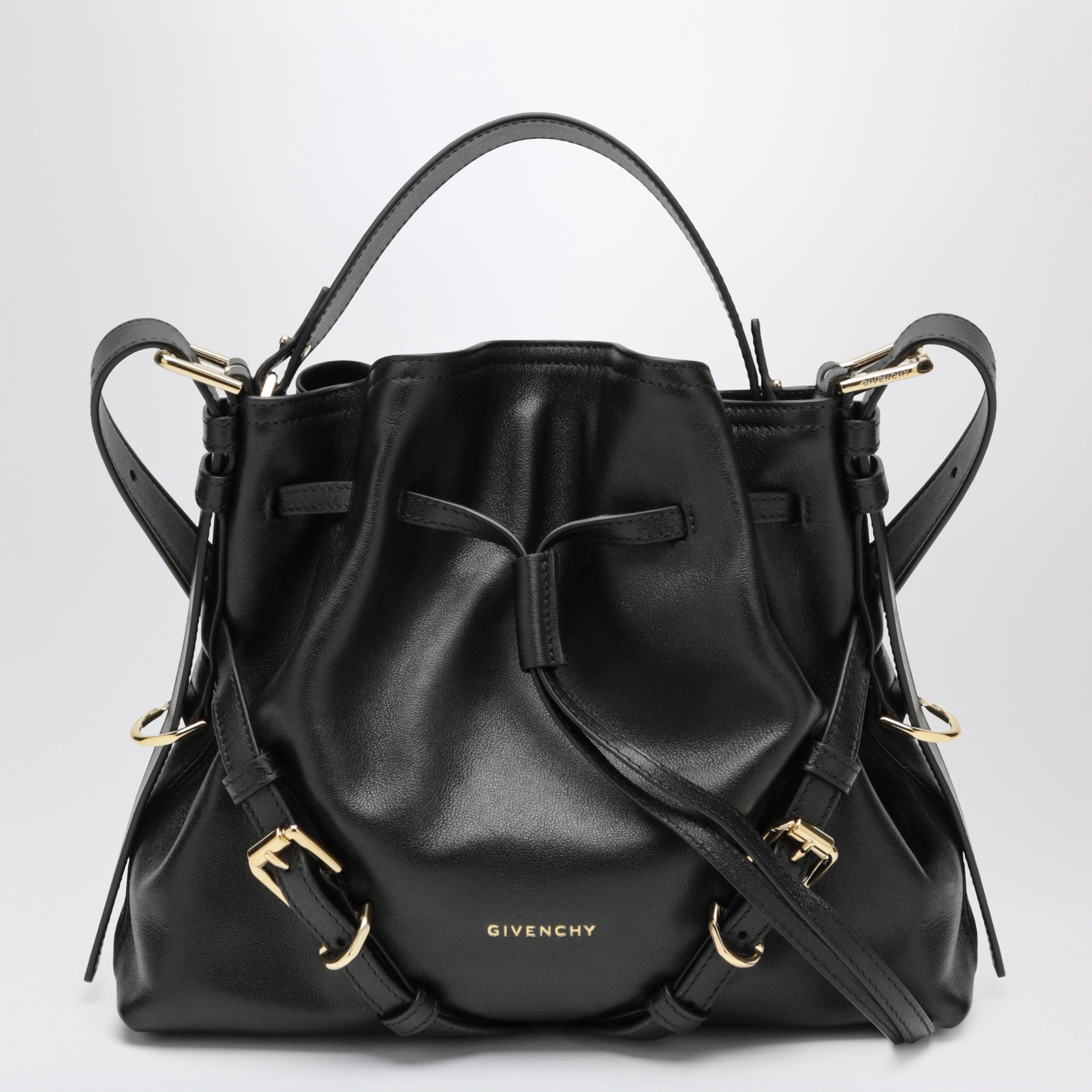 Givenchy Givenchy Small Voyou Bucket Bag In Black Calfskin Size ONE SIZE - 1 Thumbnail
