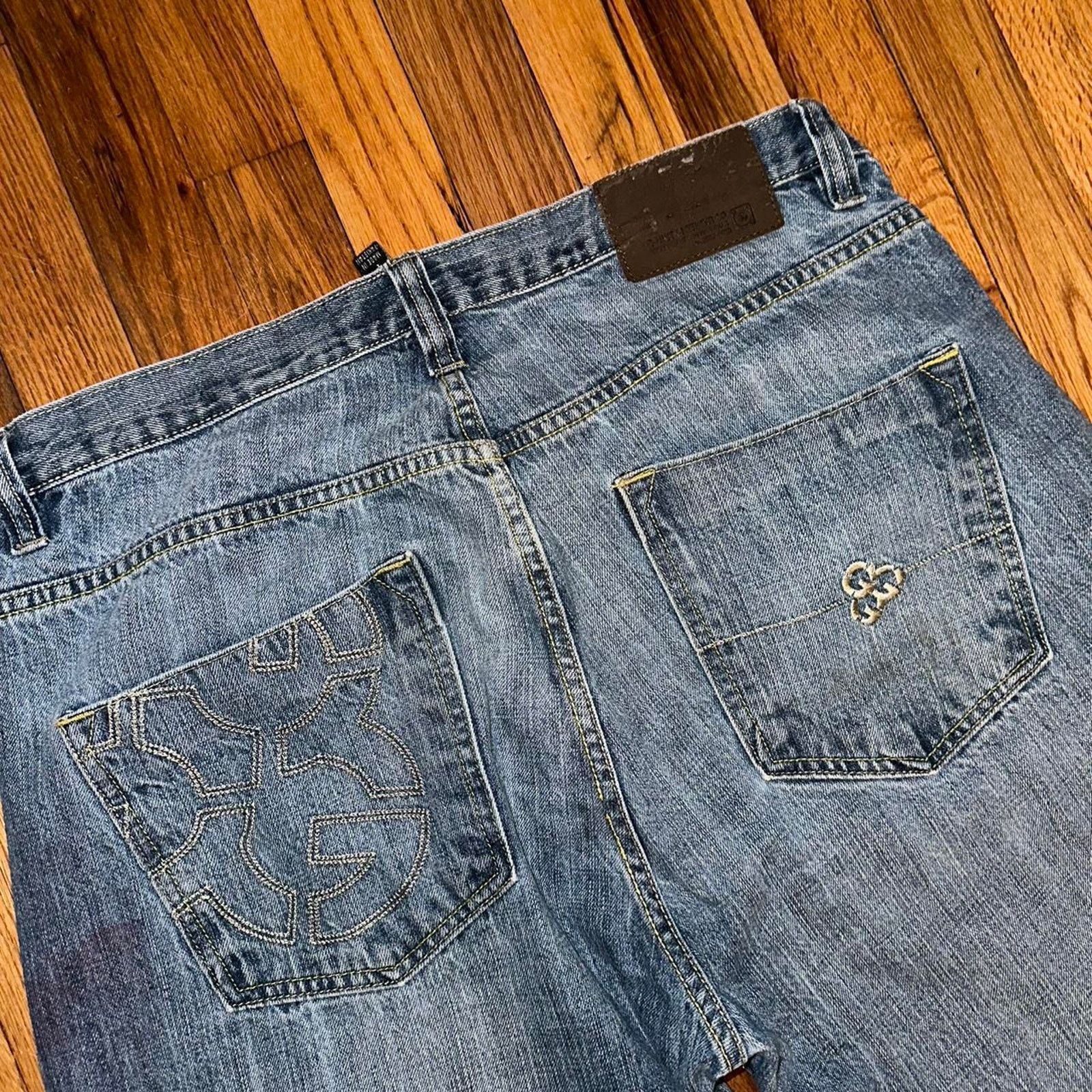 50 Cent × G-Unit Vintage G-Unit Jeans Sick Embroidery Y2K 50 Cent size 36x34 Size US 36 / EU 52 - 7 Thumbnail