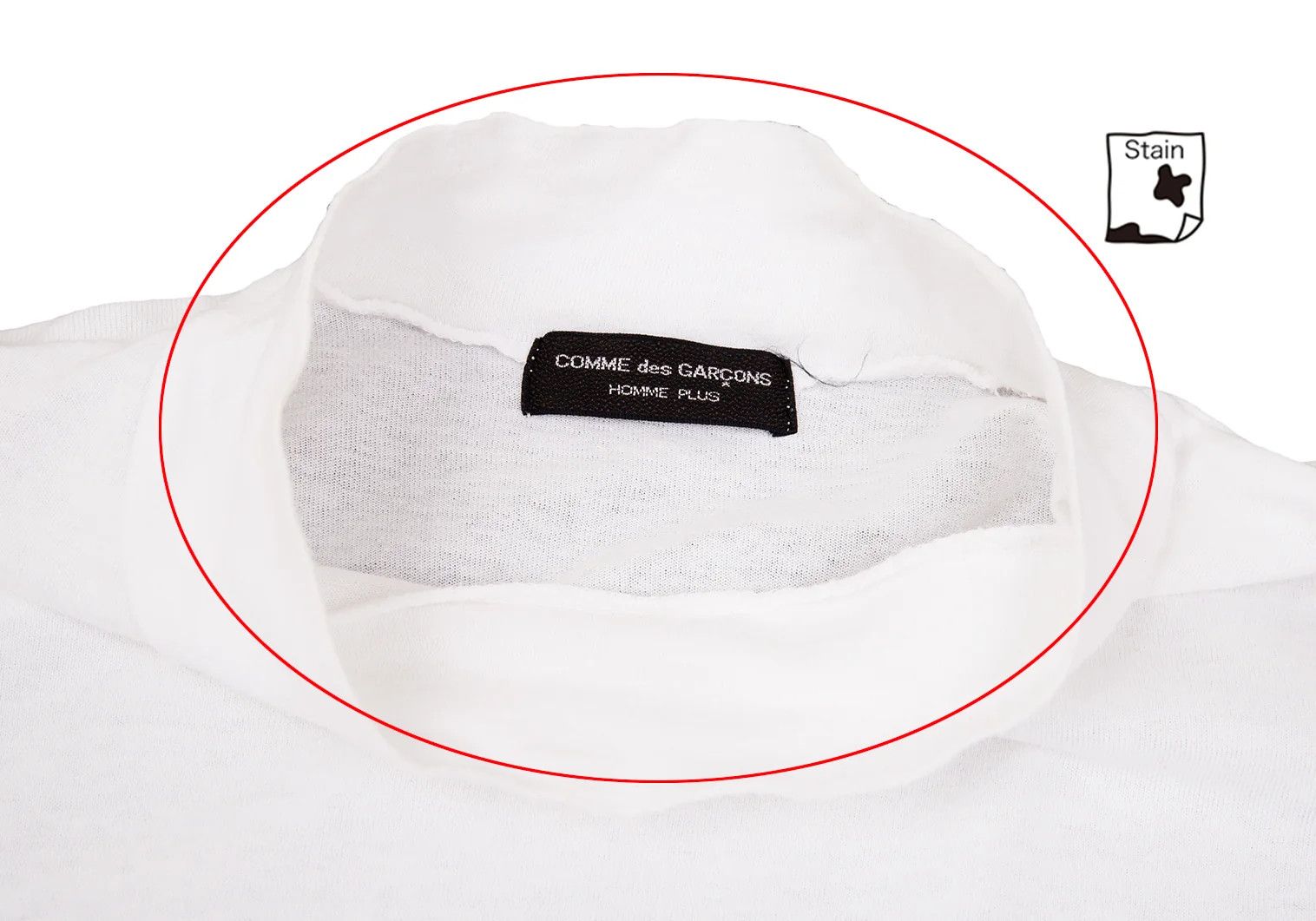 Comme des Garcons Homme Plus Ethnic Knit High Neck Cut Sew in Off-White, Size M Size US M / EU 48-50 / 2 - 4 Thumbnail