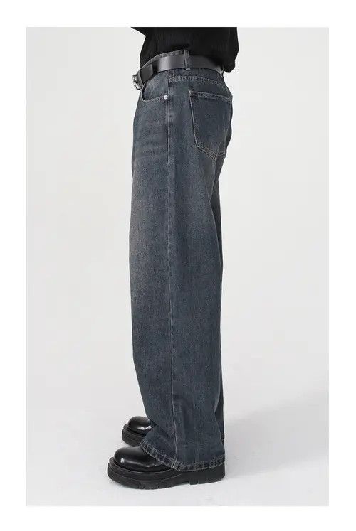 VIBE Japanese loose trendy straight washed jeans Size US 32 / EU 48 - 4 Thumbnail
