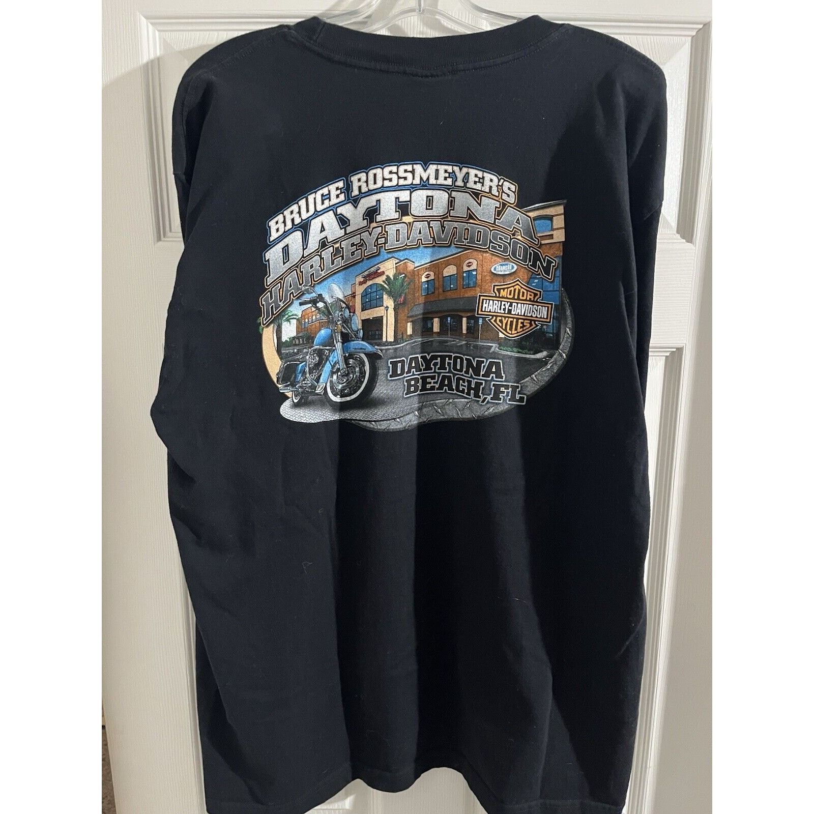 Harley Davidson Rossmeyer Daytona Harley Davidson Shirt 2XL USA Florida Size US XXL / EU 58 / 5 - 5 Thumbnail