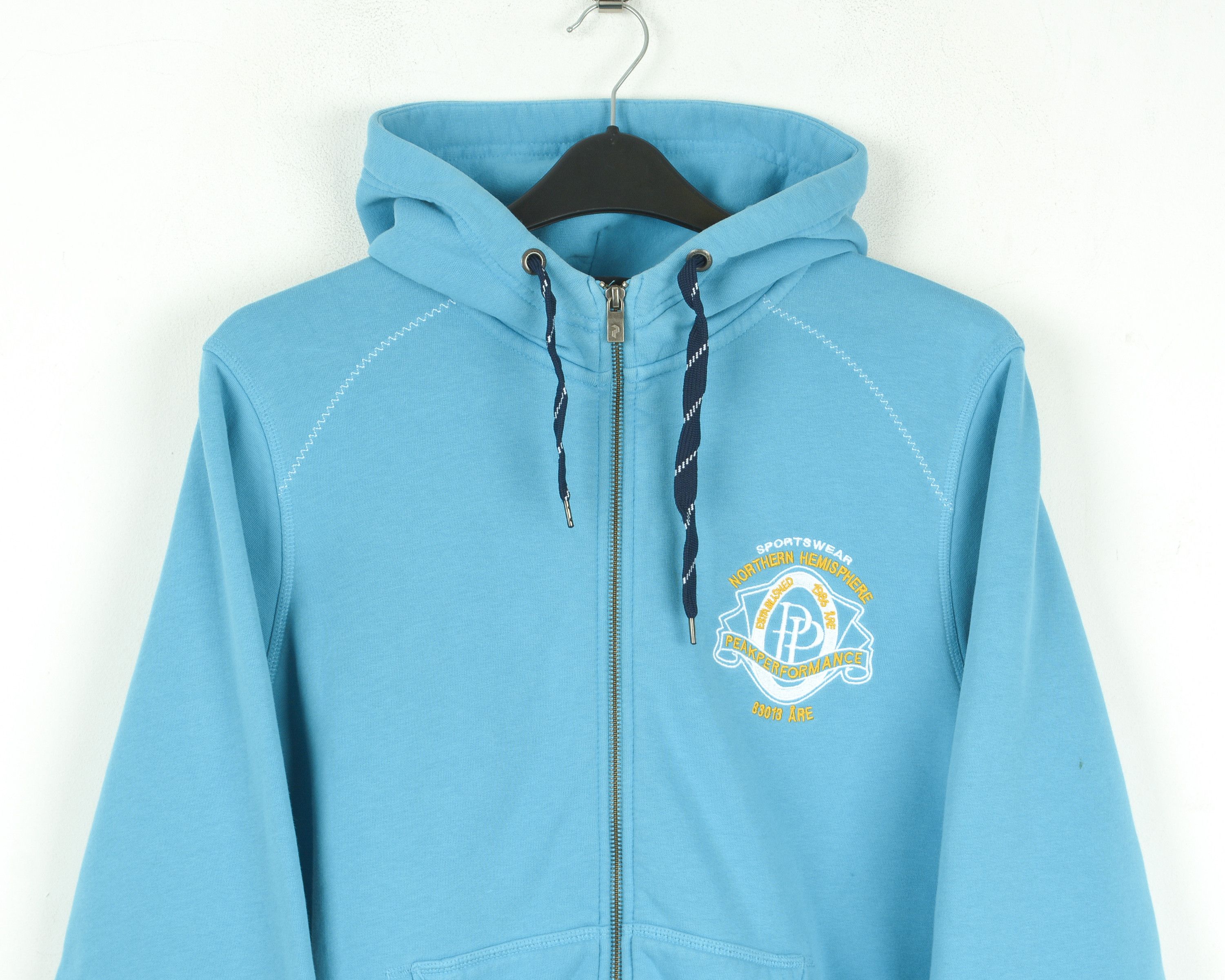 Peak Performance Edvin Z Mens L Hoodie Sweatshirt Jumper Jacket Blue Zip Top Size US L / EU 52-54 / 3 - 8 Thumbnail