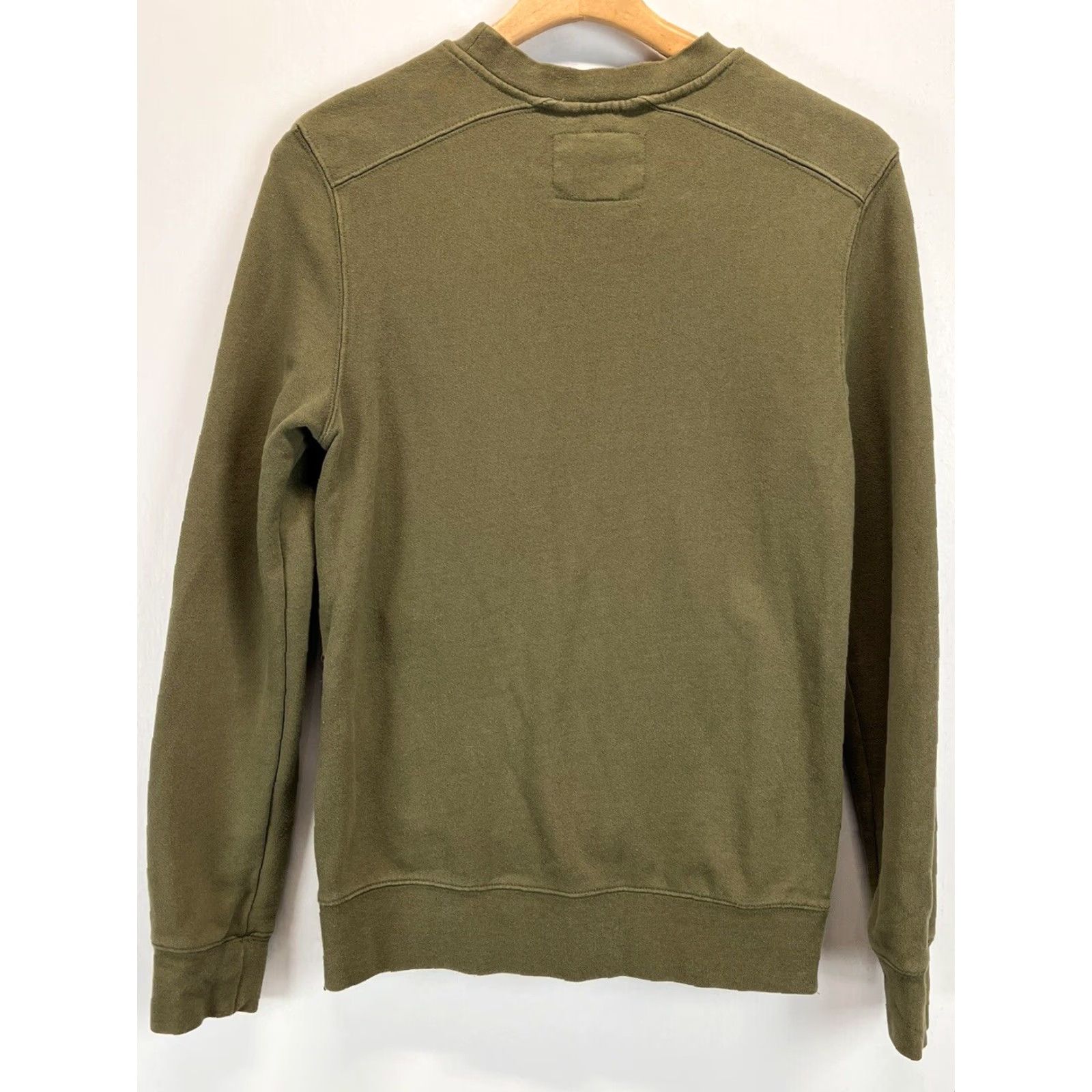 Vintage Reign Storm Sweater Mens Small Sweatshirt Olive Side Zip Long Sleeve Pullover Size US S / EU 44-46 / 1 - 2 Thumbnail
