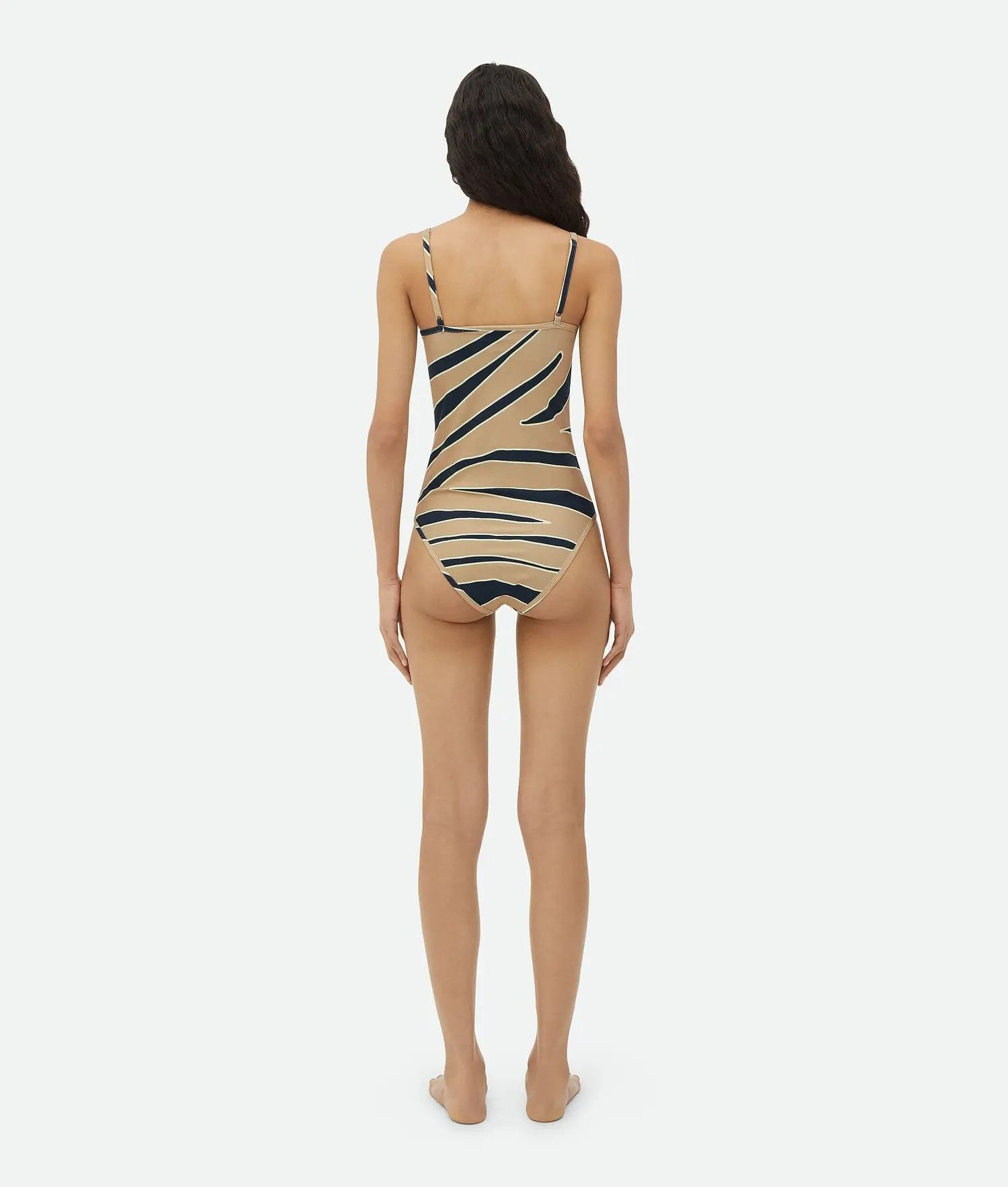 Bottega Veneta o1bcso1str0725 Animal Print Stretch Swimsuit Multicolor Size XL / US 12-14 / IT 48-50 - 3 Thumbnail