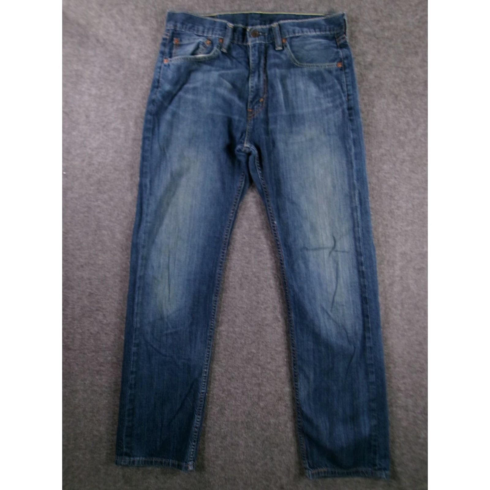 Vintage Levis 505 Jeans Men 32X32 Blue Straight Regular Fit Medium Wash Casual Denim Cotton Jeans USA 90s Theme Mens Size US 32 / EU 48 - 2 Thumbnail