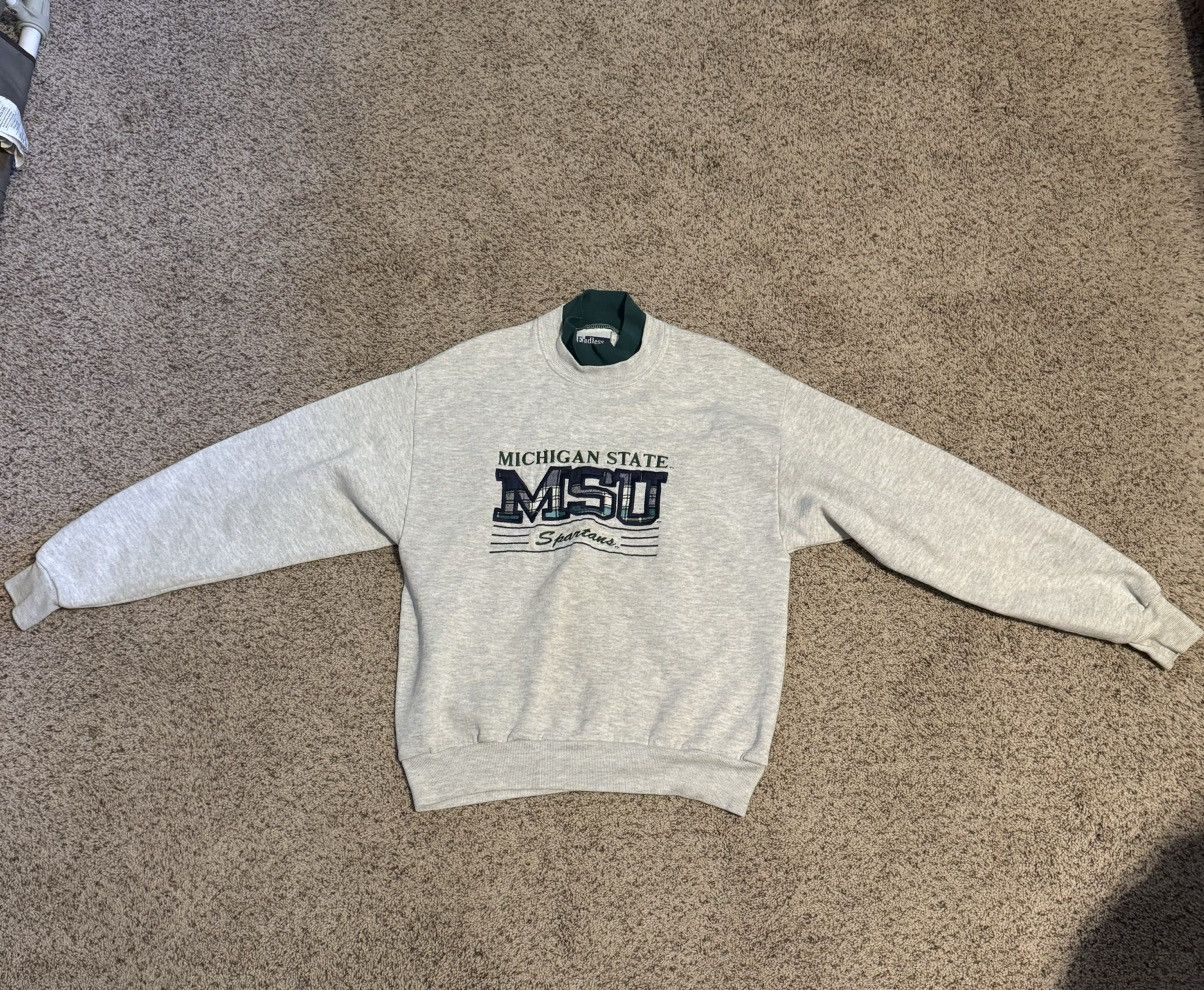 Vintage Vintage Michigan State Pullover Sweatshirt Size US M / EU 48-50 / 2 - 1 Thumbnail