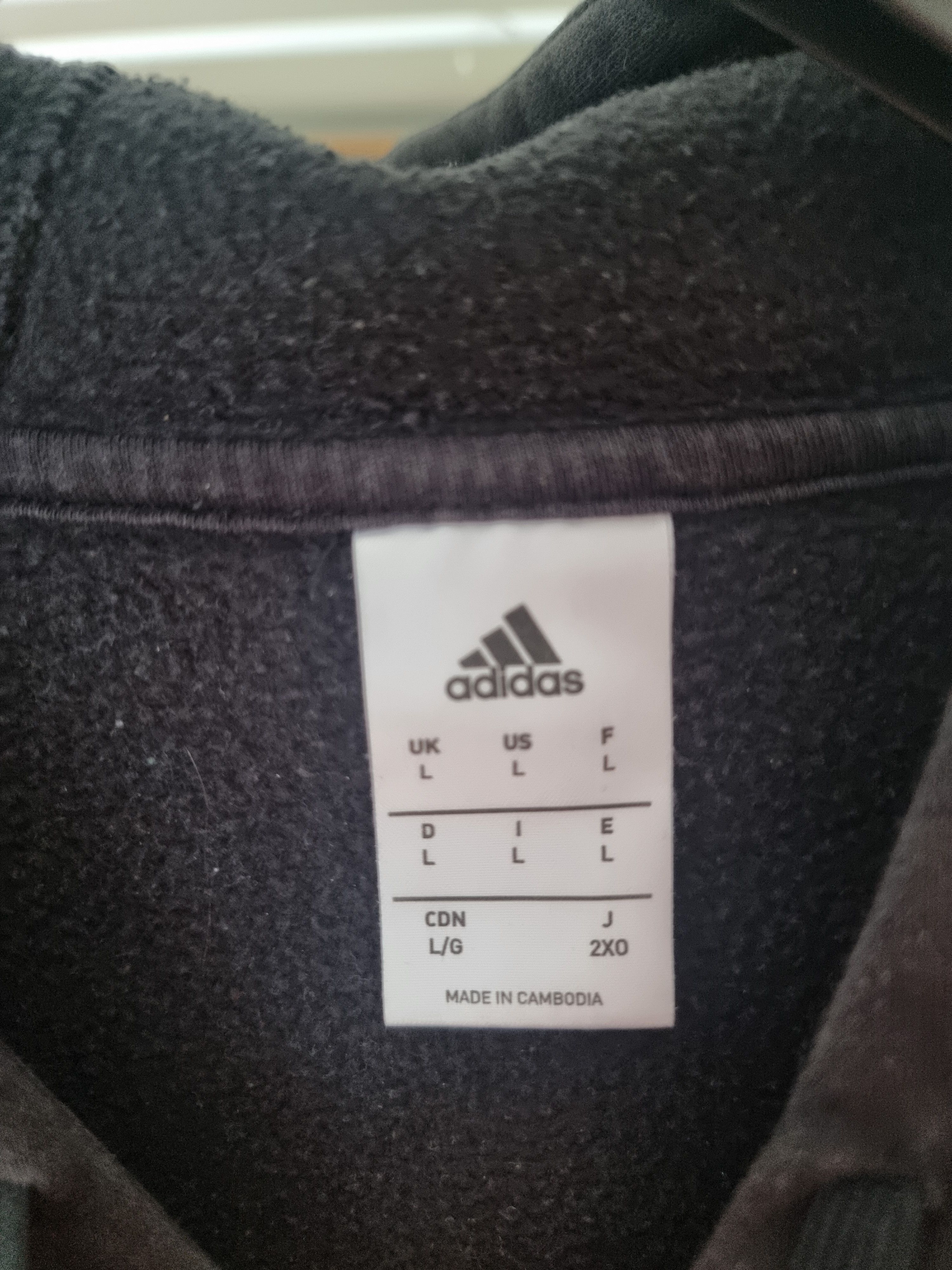 Adidas Adidas Black Hoodie Size US L / EU 52-54 / 3 - 3 Thumbnail