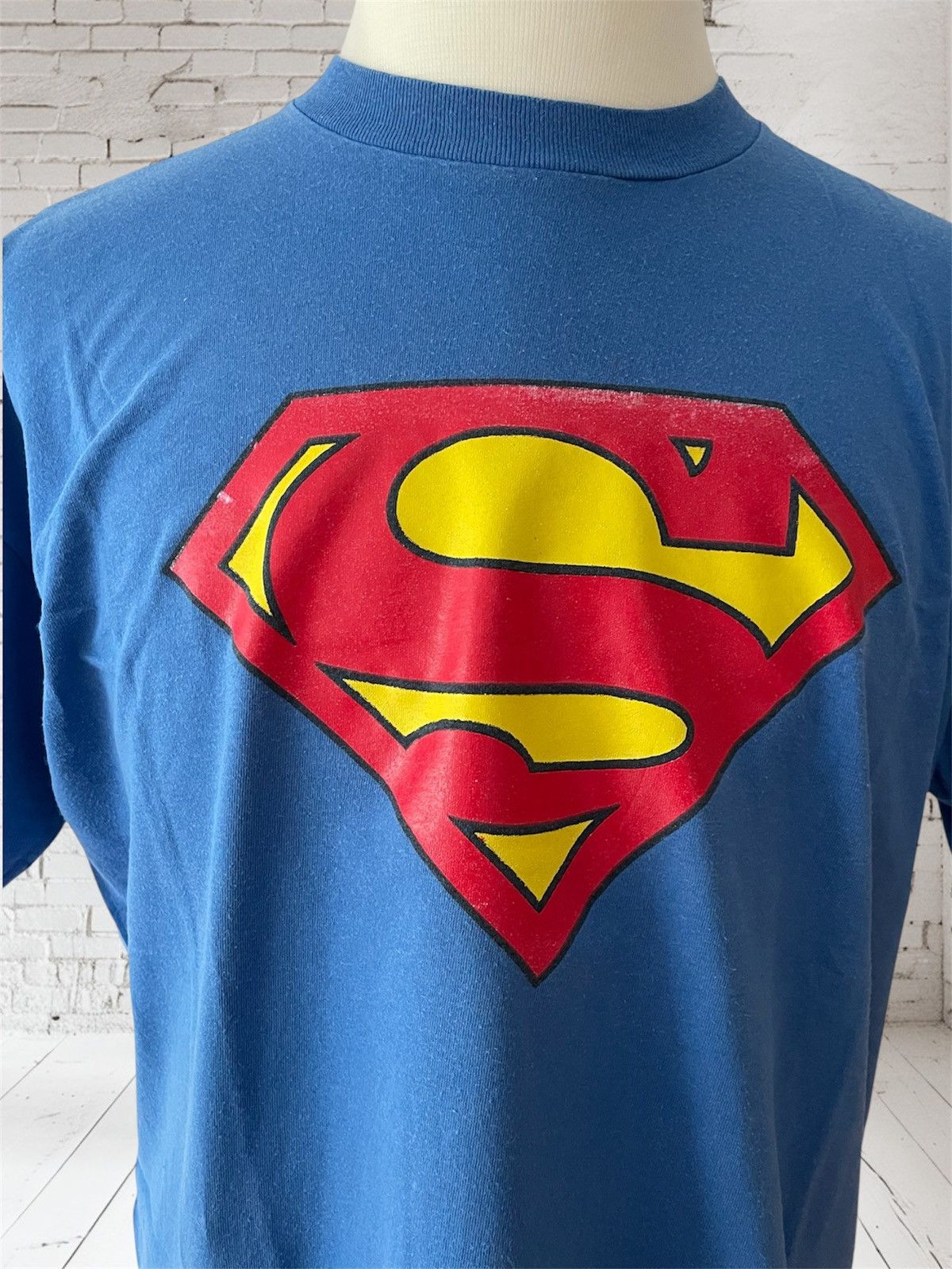 Vintage Vintage Superman T-Shirt, single stitched Size US XL / EU 56 / 4 - 2 Thumbnail