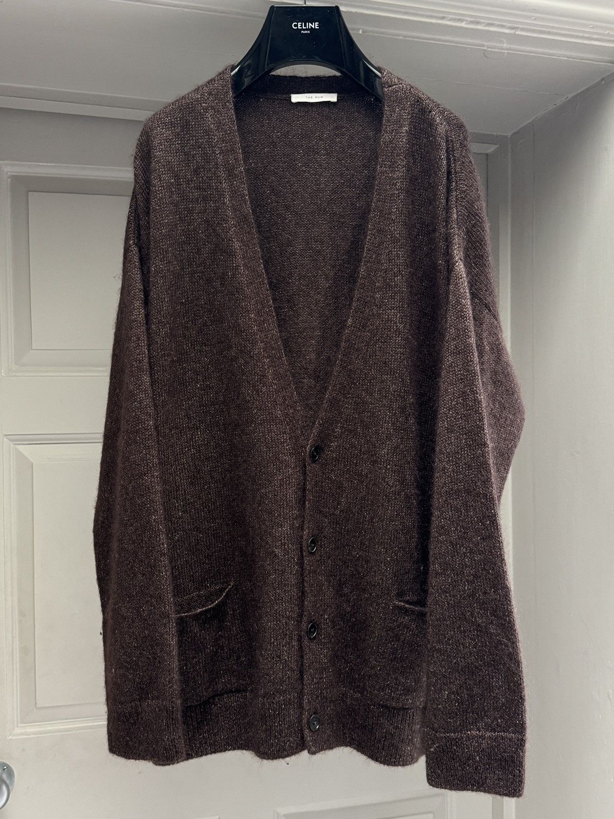 The Row The Row Brown Howser Cardigan in Silk and Mohair size Large Size US L / EU 52-54 / 3 - 4 Thumbnail