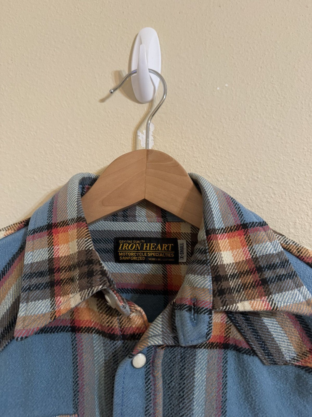 Iron Heart Iron Heart Ultra Heavyweight Flannel Shirt Plaid Blue XS Size US XS / EU 42 / 0 - 3 Thumbnail