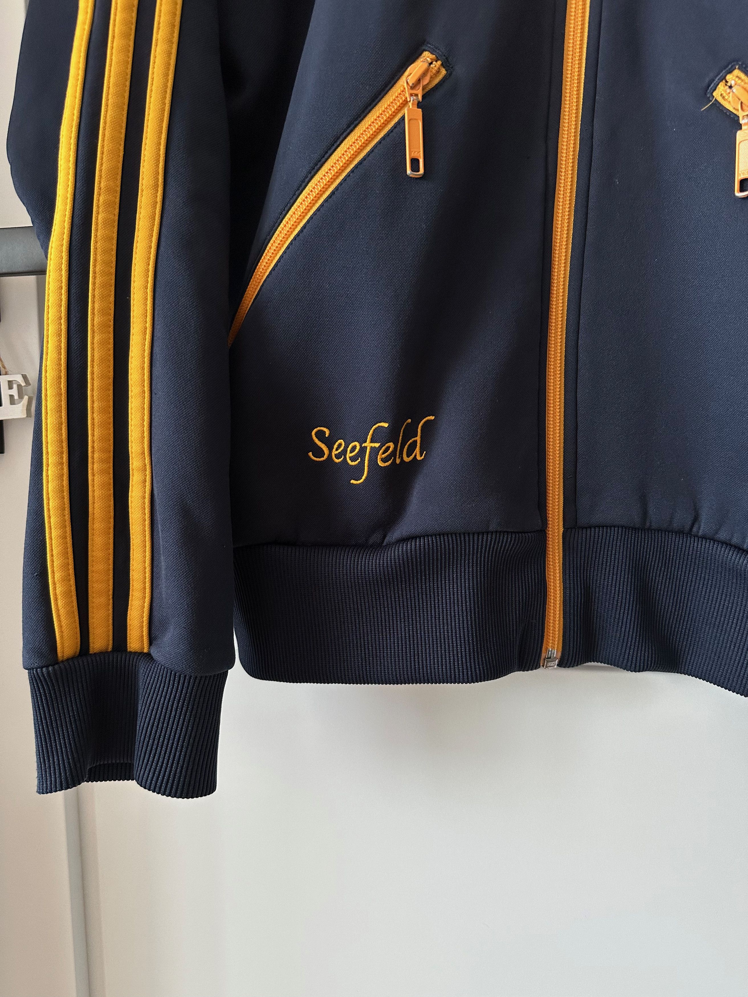 Adidas 00's Addias Seefeld Track top fleece lined light jacket Size US L / EU 52-54 / 3 - 2 Thumbnail