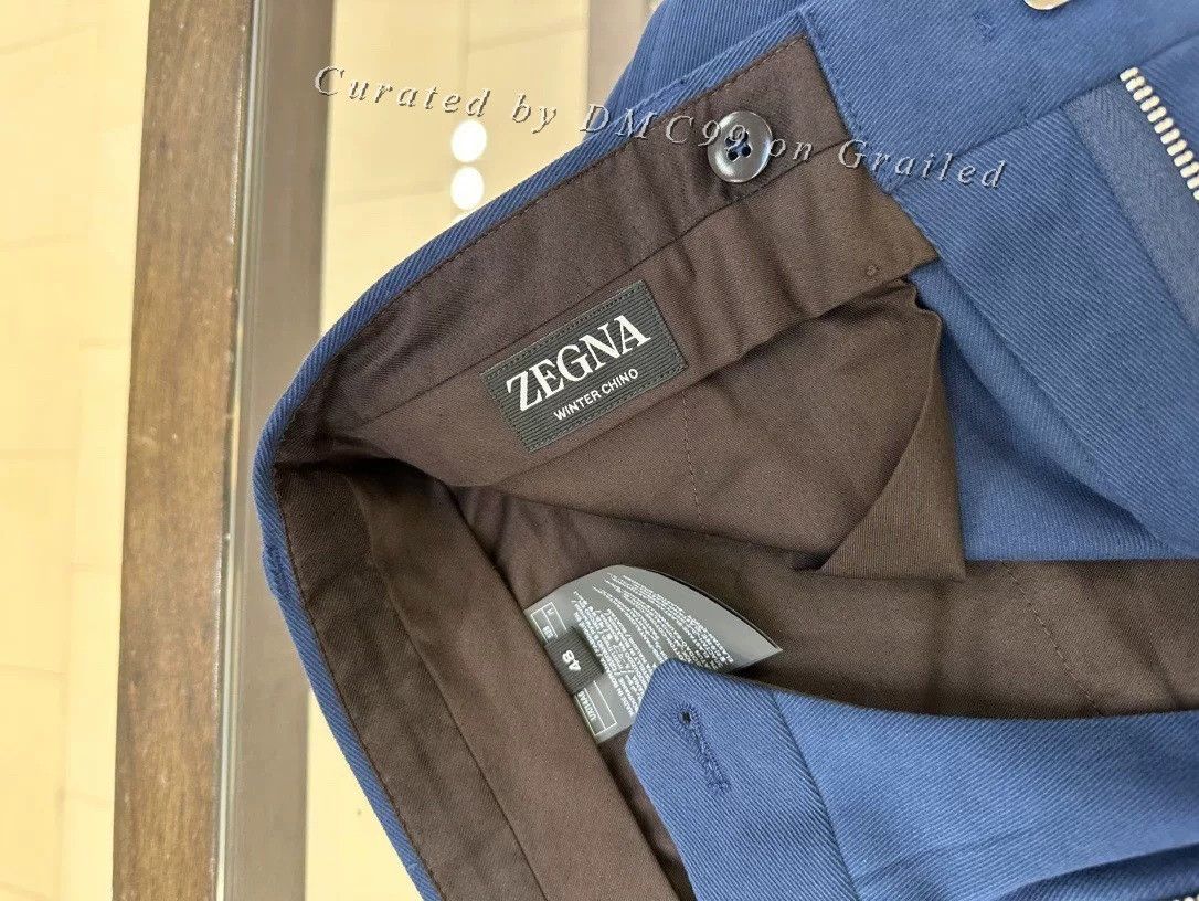 Ermenegildo Zegna Zegna Men's Blue Casual Pants Size US 34 / EU 50 - 4 Thumbnail