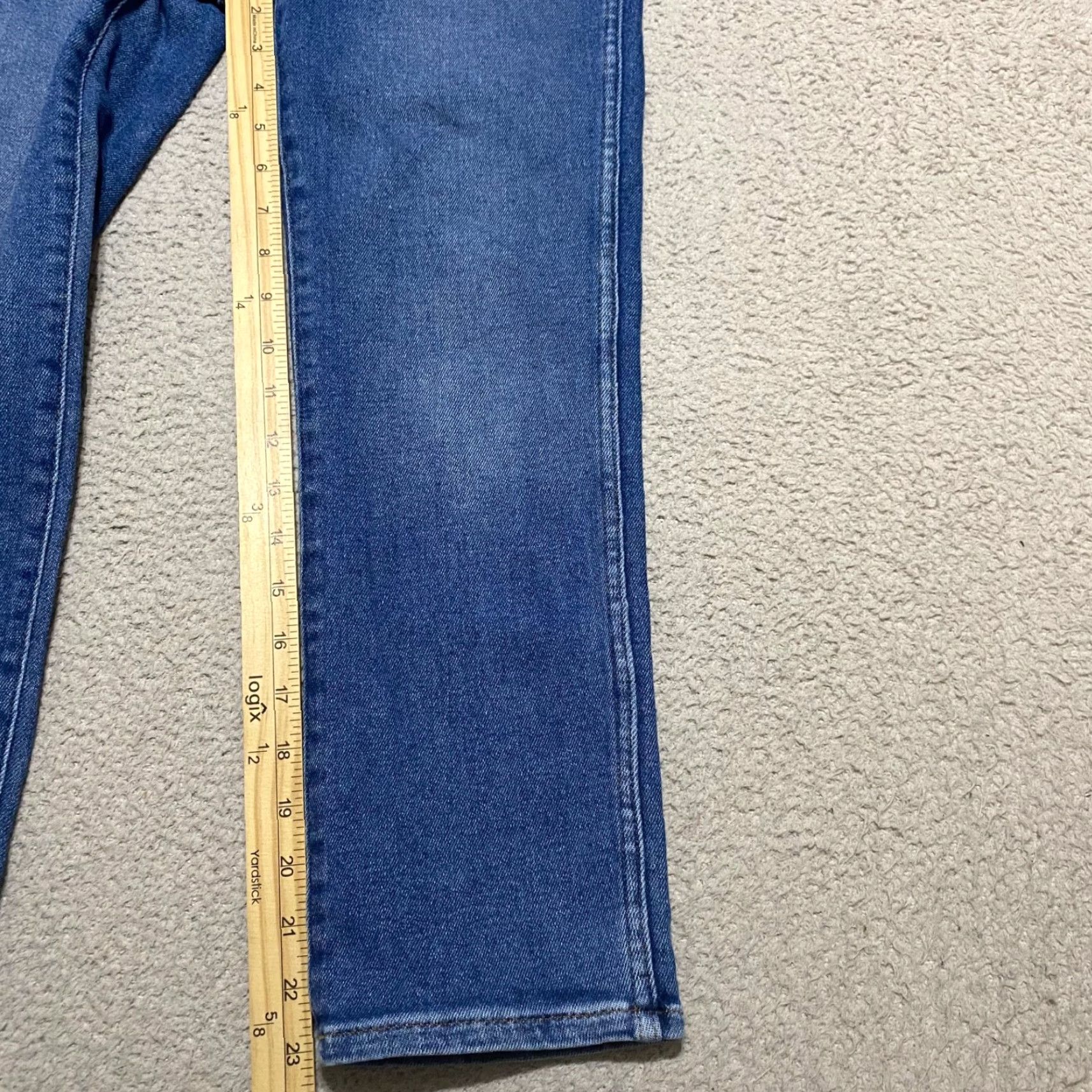 Madewell Madewell Jeans Womens 25P Blue Denim Medium Wash Curvy High Rise Stovepipe 5-Pocket Denim Jeans Womens Size 42" / US 20 - 6 Thumbnail