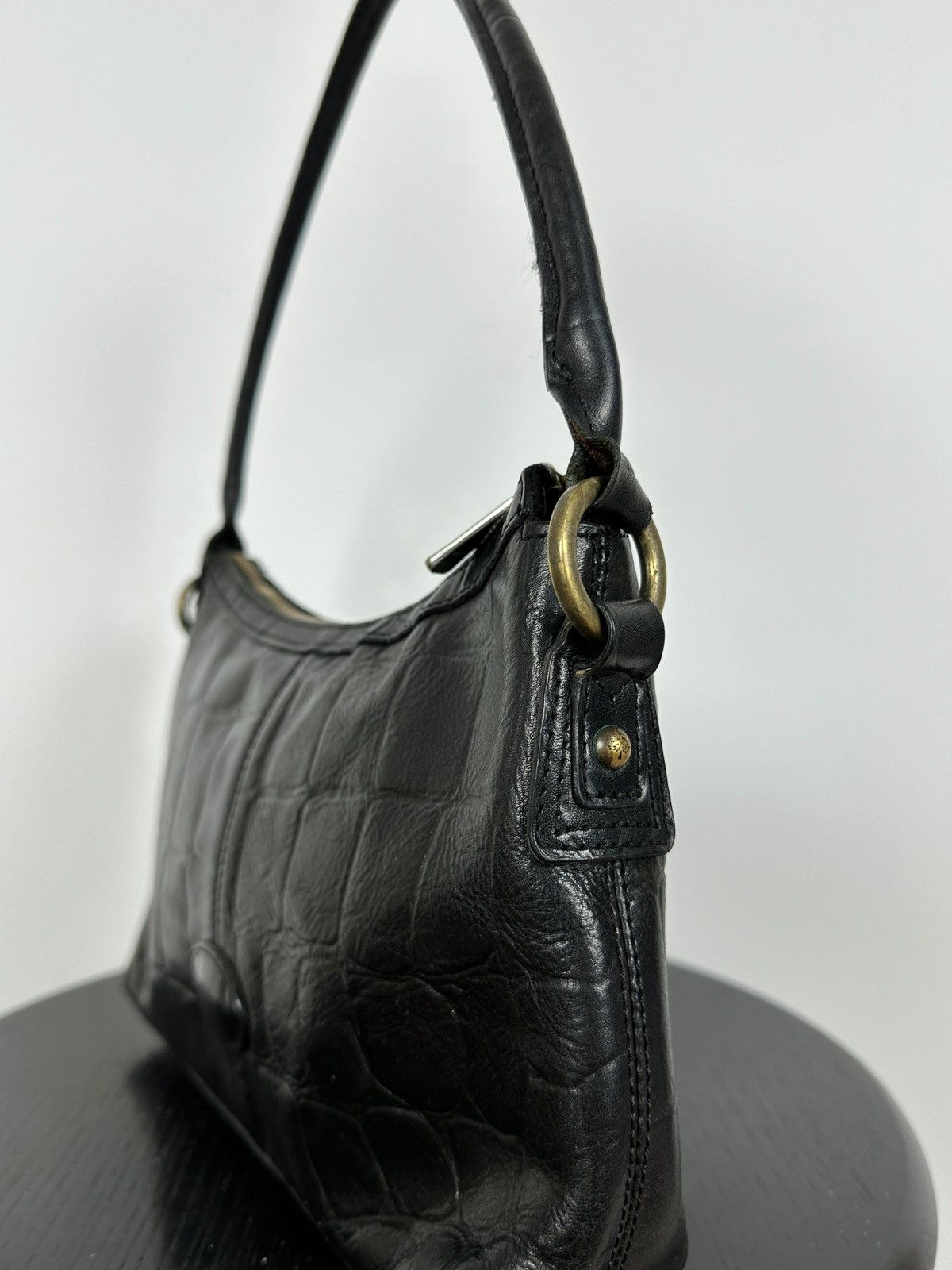 Mulberry Vintage Mulberry Black Leather Handbag Size ONE SIZE - 10 Thumbnail