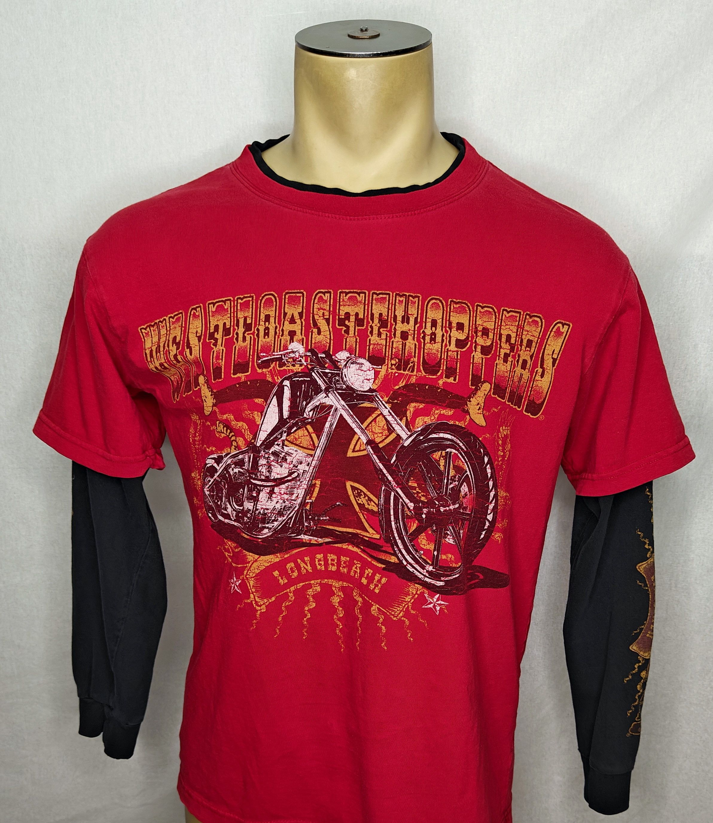 Choppers × Vintage Vtg Y2K West Coast Choppers Jesse Who red l/s 