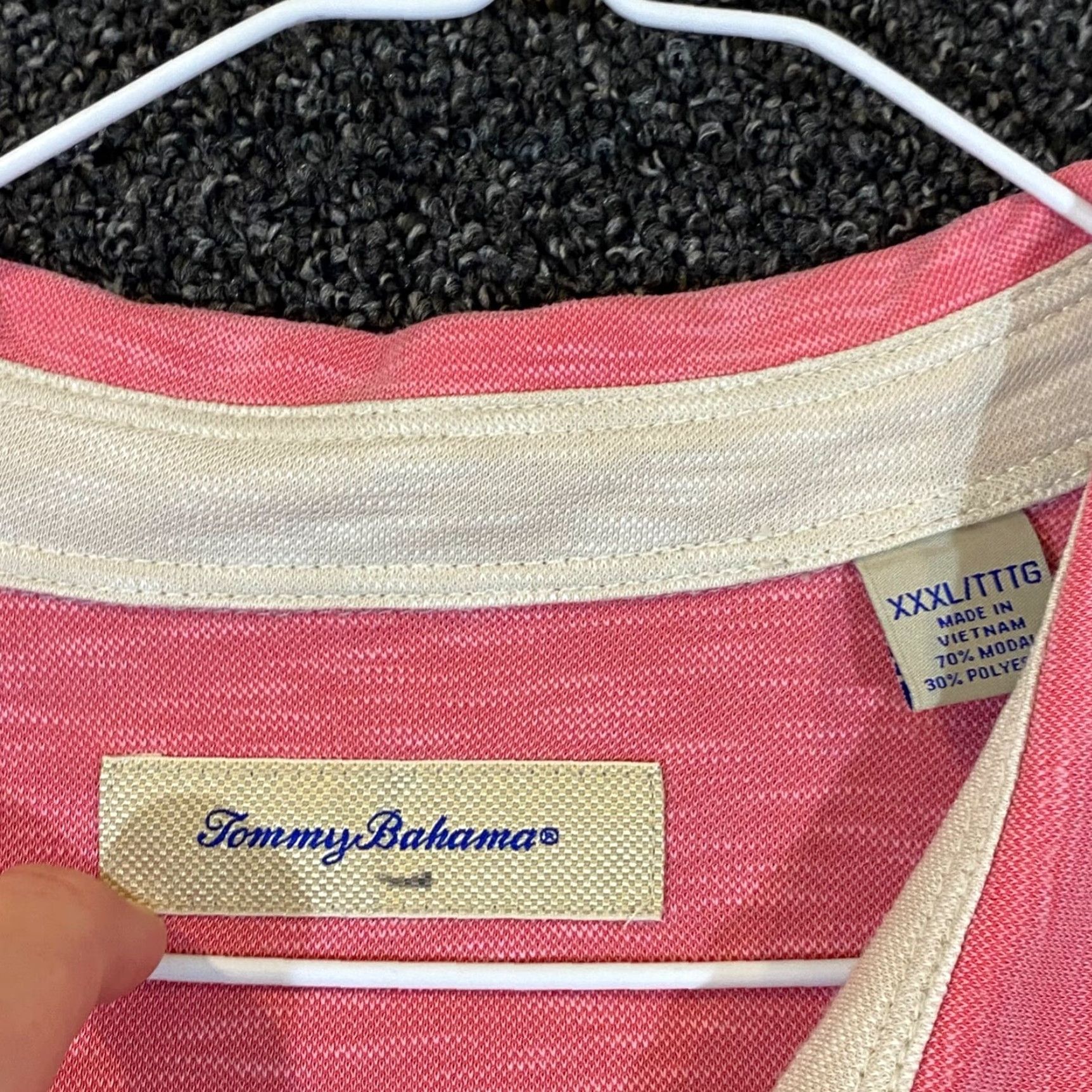 Tommy Bahama Tommy Bahama Polo Shirt Mens 3XL Pink Modal Blend Golf Casual Collared S/S Size US XXL / EU 58 / 5 - 3 Thumbnail