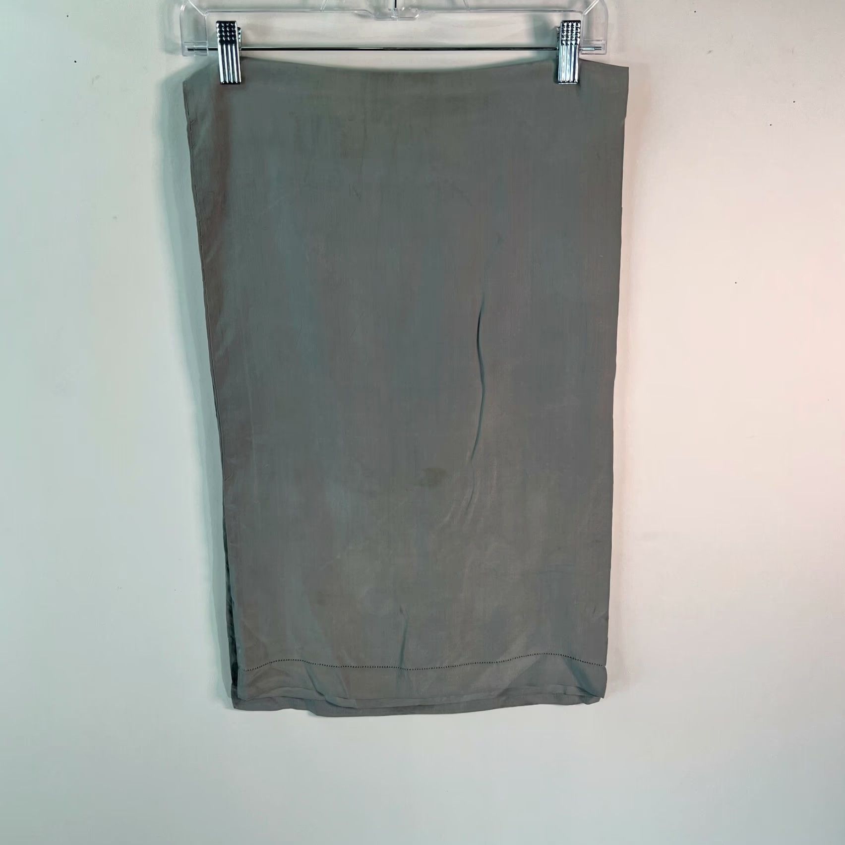 Vintage Womens Silk Shawl/Wrap Gray 50" Adult Women Size 50" Silk Shawl Classic Winter Bot? Size ONE SIZE - 2 Thumbnail