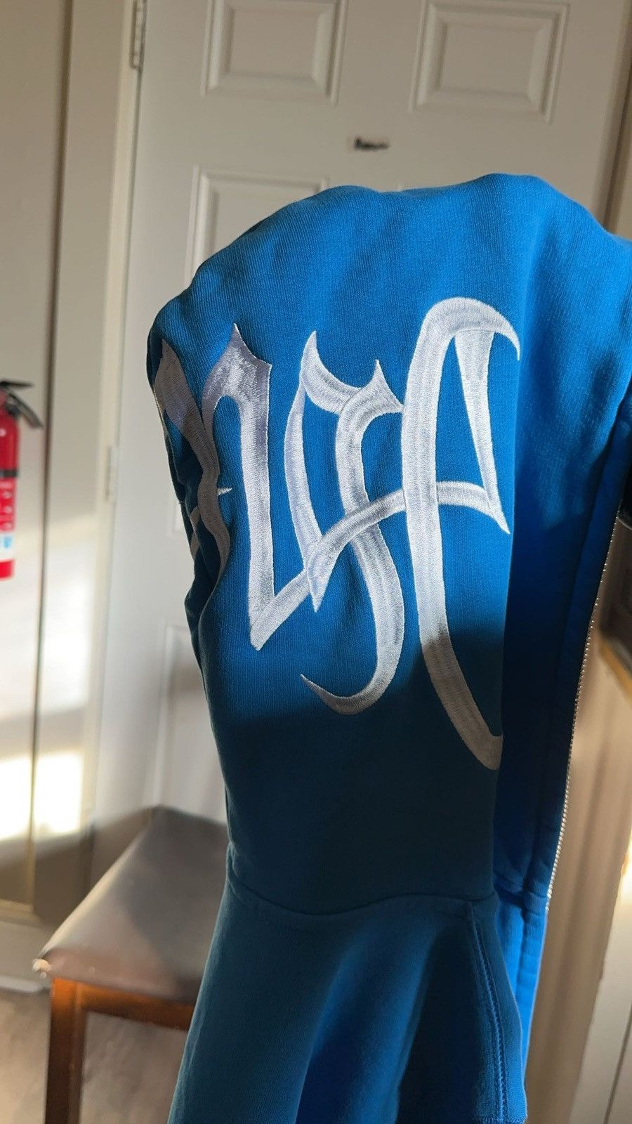 Revenge Revenge Cerulean Blue Embroidered Full Zip Up Size US S / EU 44-46 / 1 - 8 Thumbnail