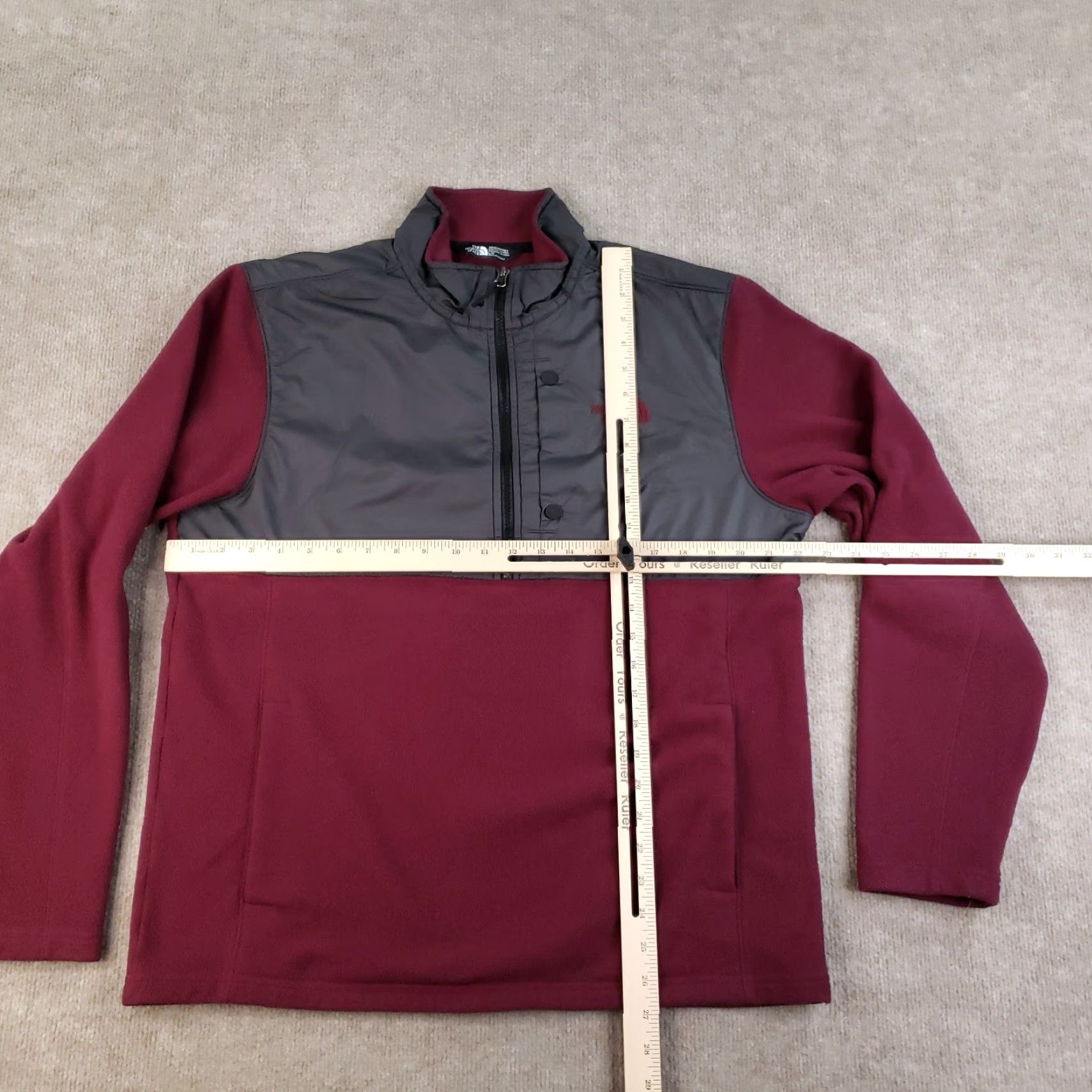 The North Face The North Face Denali Jacket Mens Large Gray Red Polartec Fleece 1/4 Zip Outdoors Size US L / EU 52-54 / 3 - 2 Thumbnail