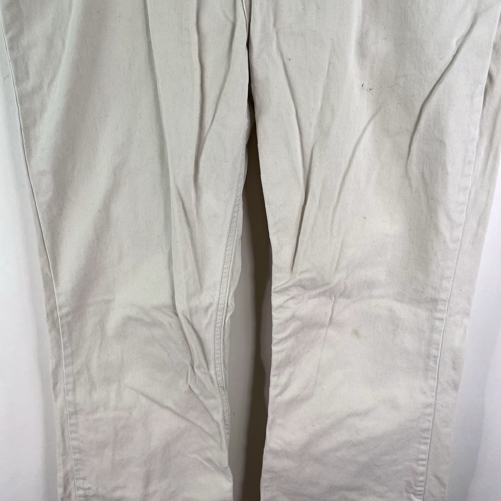 Denime Mudd Jeans Flare Leg Denim 5-Pocket Beige Size 32x30 Womens Vintage 90s Flop Pocket High Rise Beige 32x30 Womens Jeans Size 32" / US 10 / IT 46 - 3 Thumbnail