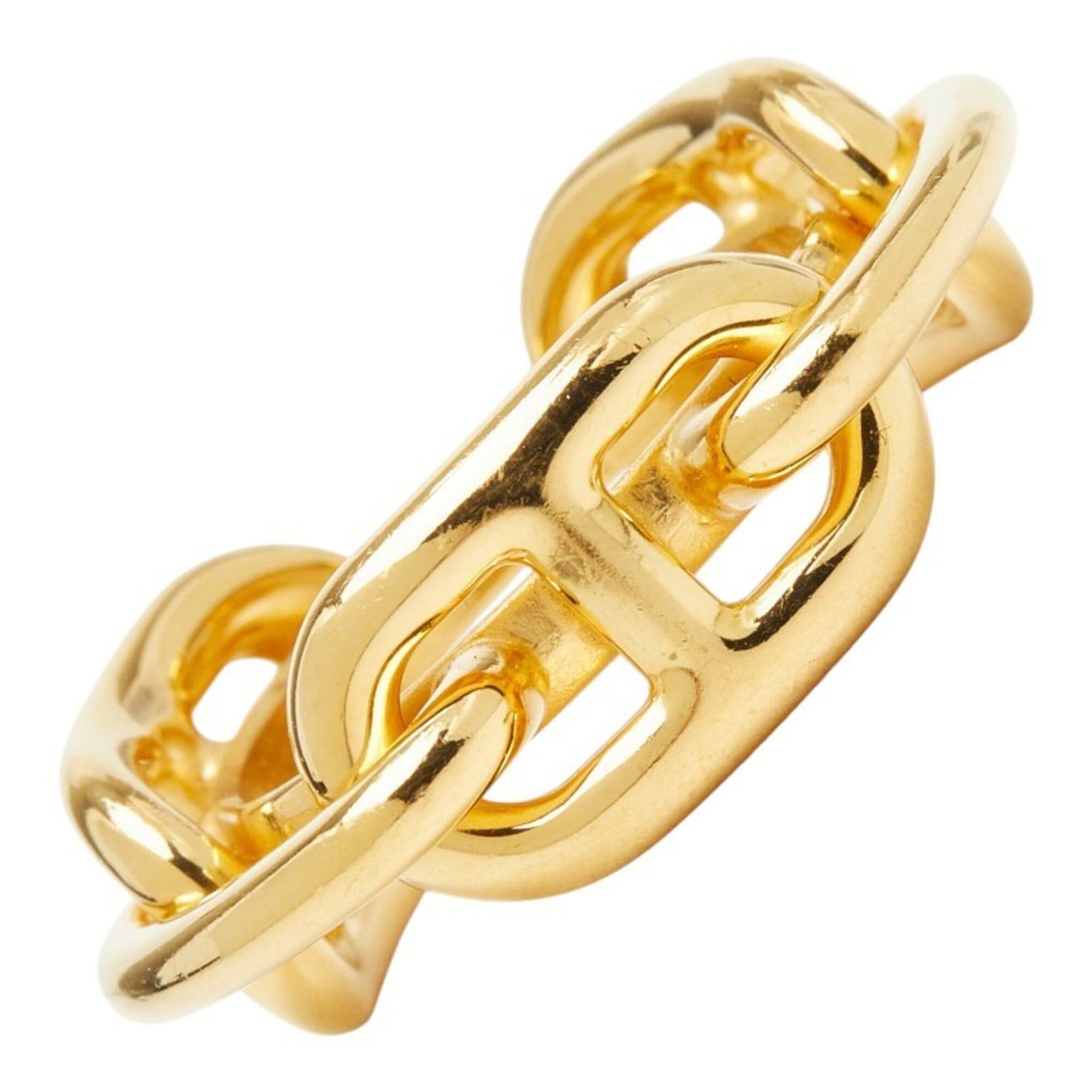 Hermes Hermes Lucadet Chaine d'Ancre Scarf Muffler Ring Gold Plated Women's HERMES Size ONE SIZE - 1 Thumbnail