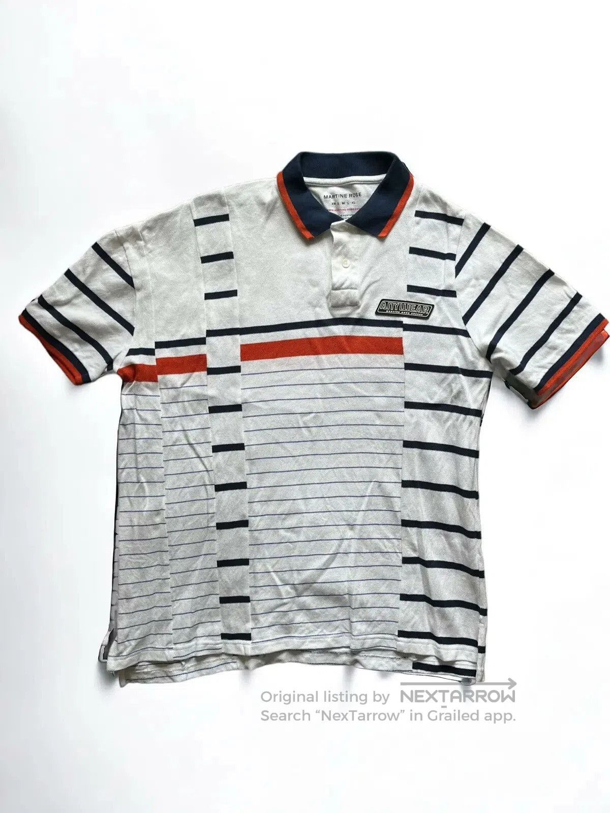 Martine Rose asymmetric cut polo shirt in xl size. Size US XL / EU 56 / 4 - 3 Thumbnail