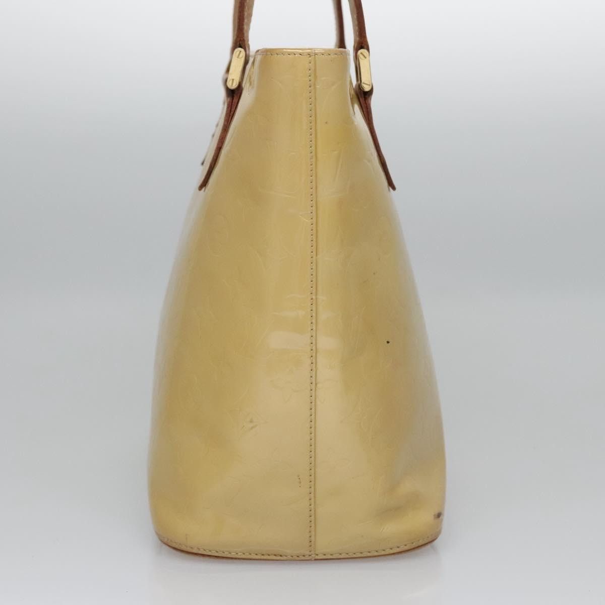 Louis Vuitton LOUIS VUITTON Monogram Vernis Houston Hand Bag Beige M91004 Size ONE SIZE - 5 Thumbnail