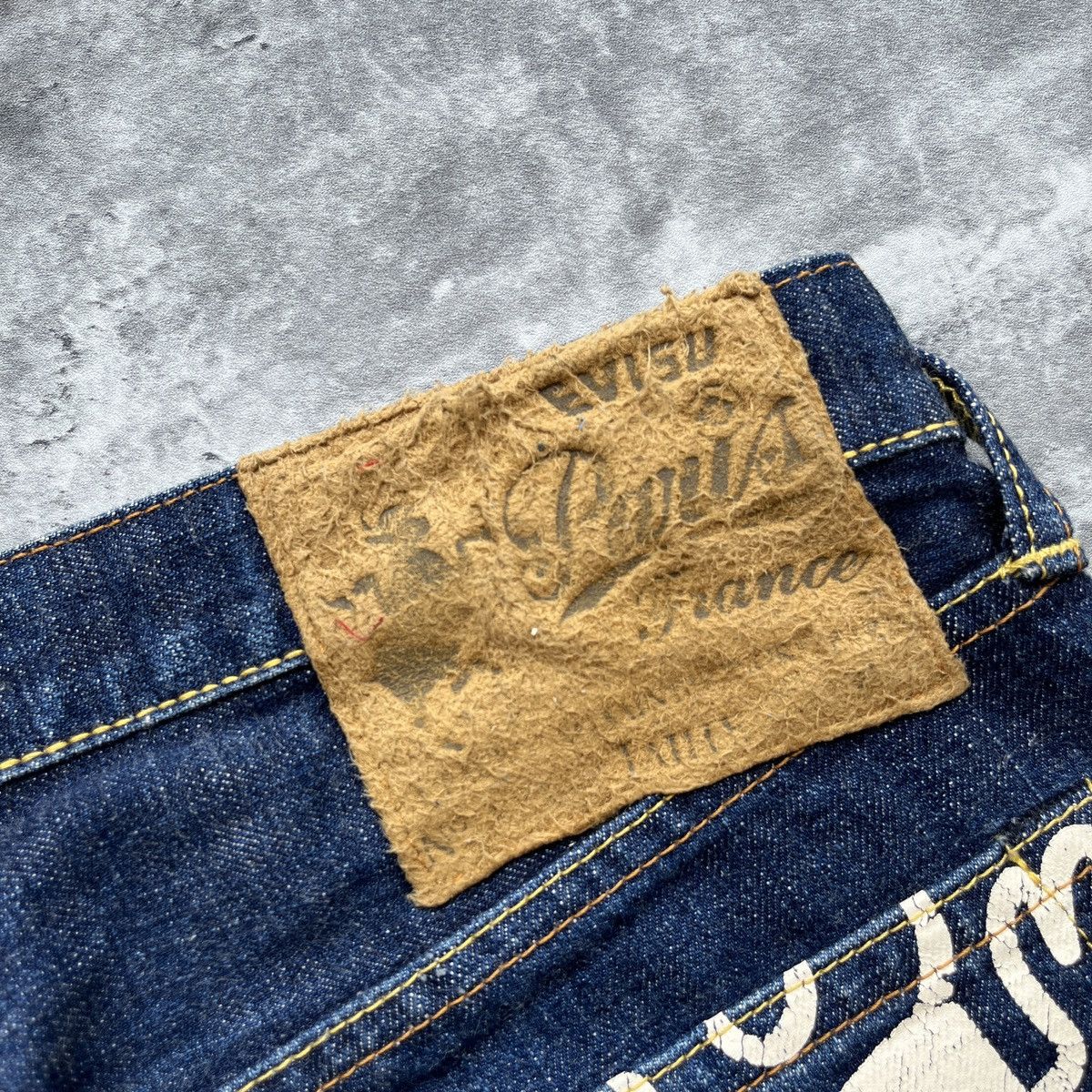 Evisu × Japanese Brand EVISU PARIS DAICOCK SELVEDGE JEANS Size US 32 / EU 48 - 4 Thumbnail