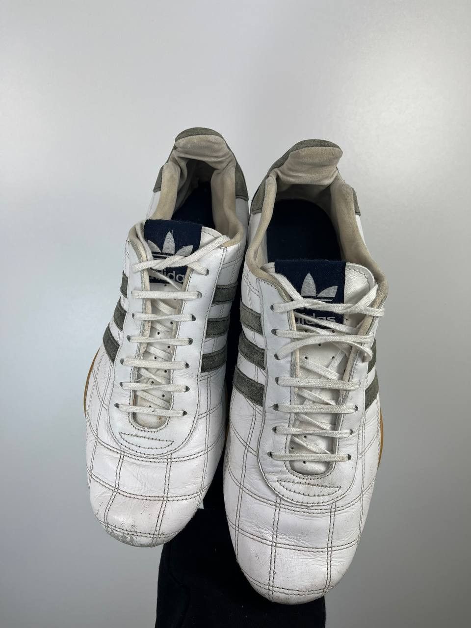 Adidas Adidas Tuscany Leather Shoes White Grey Mens Size 9 Size US 9 / EU 42 - 3 Thumbnail
